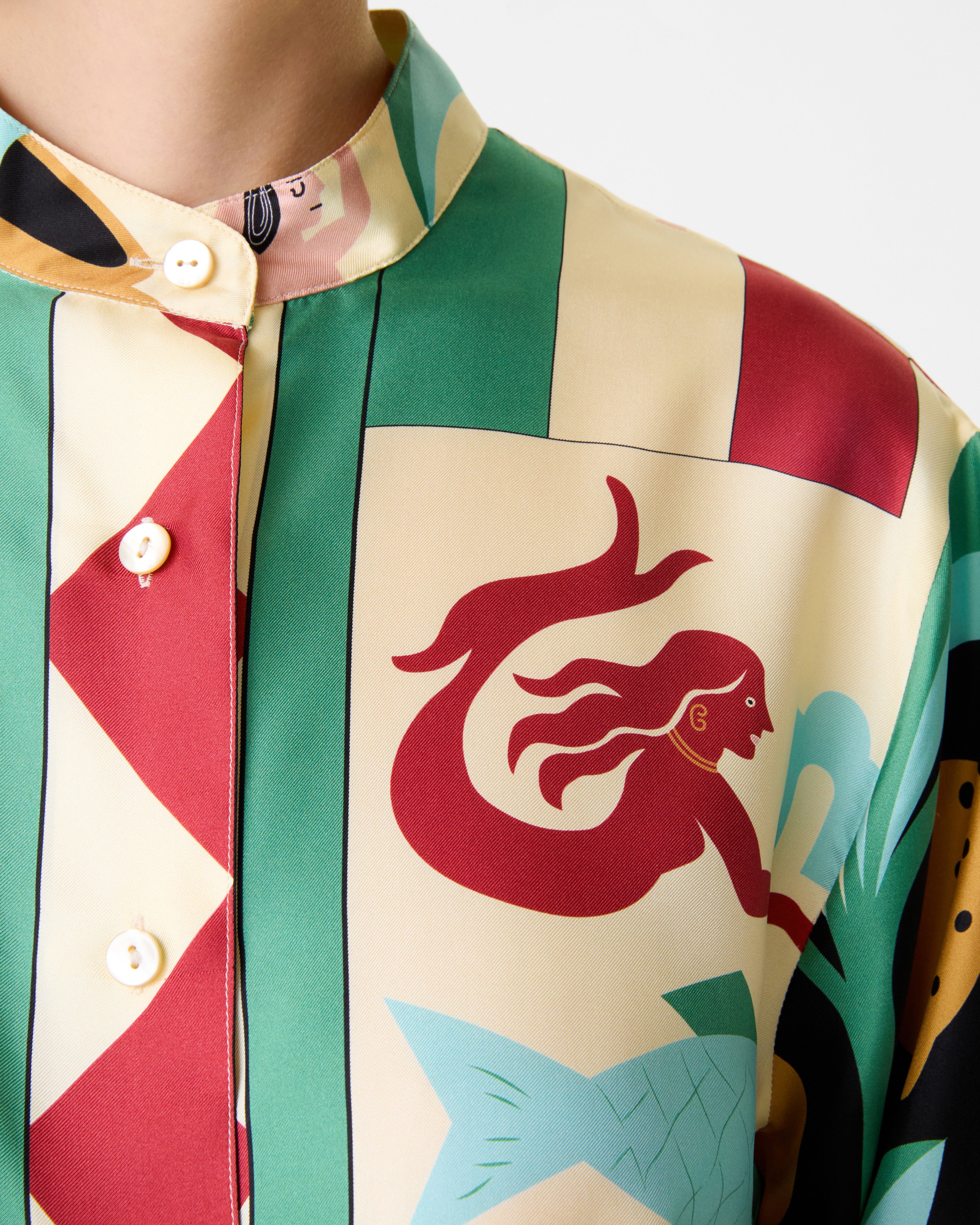 Kelsy Shirt in Louis Barthélemy Print