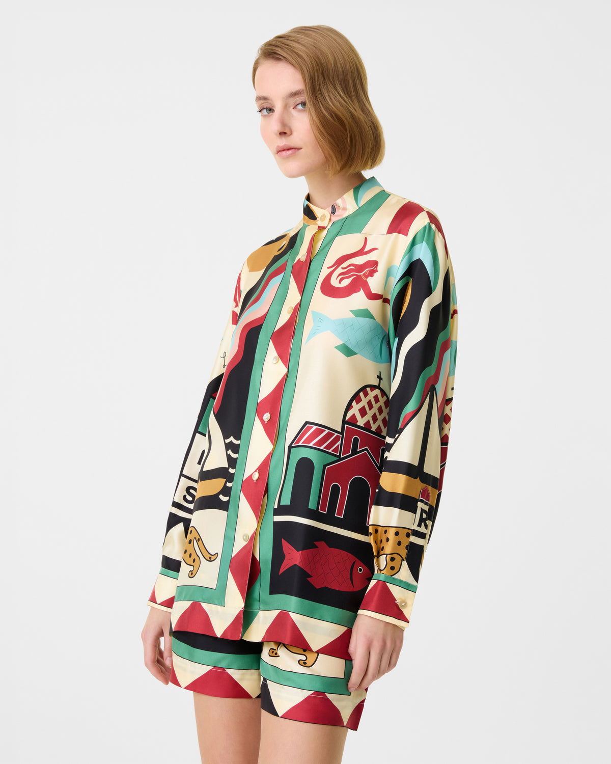 Kelsy Shirt in Louis Barthélemy Print