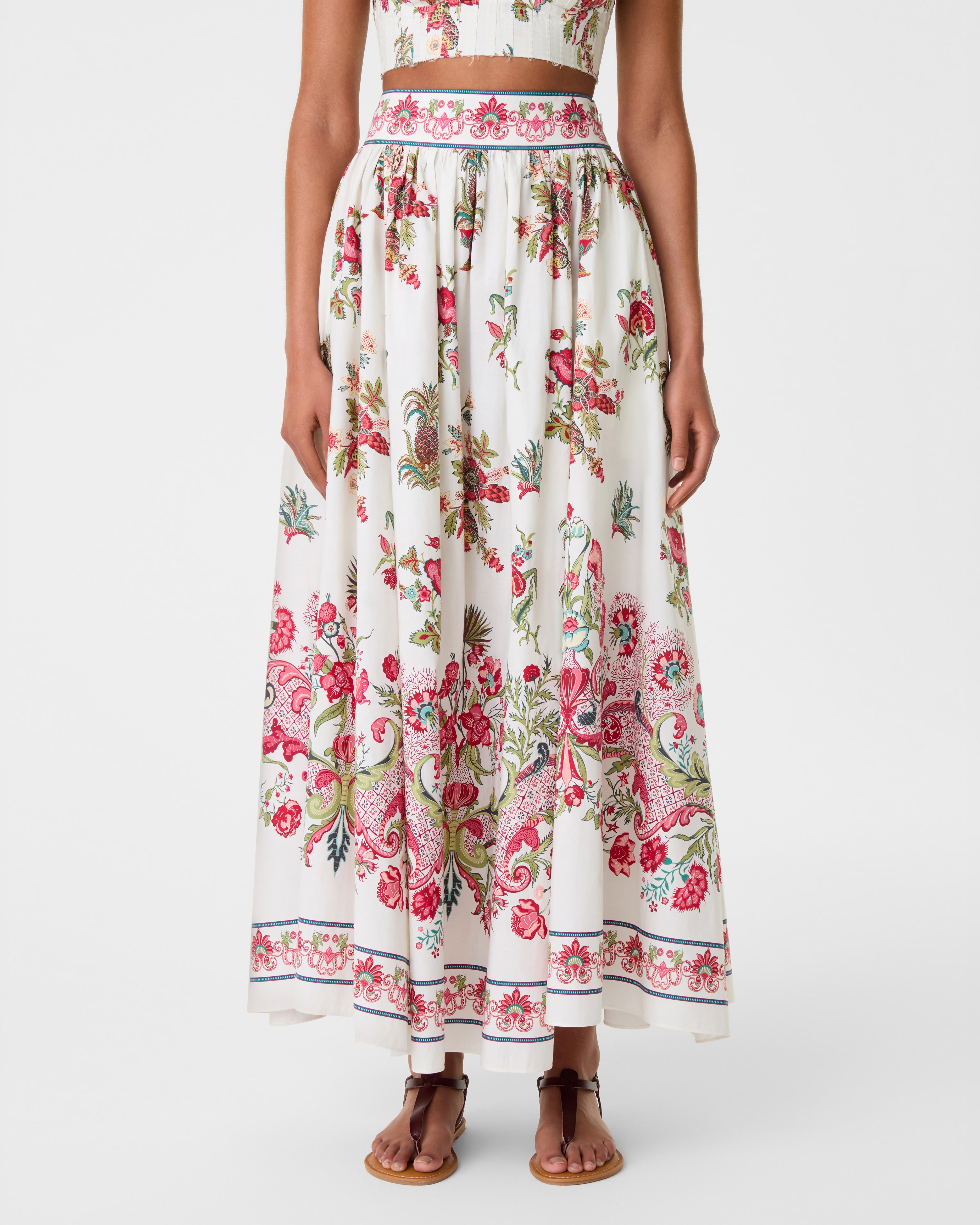 Ombretta Skirt in Chintz Print
