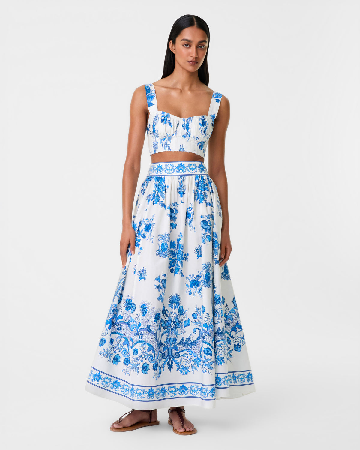 Ombretta Skirt in Chintz Print