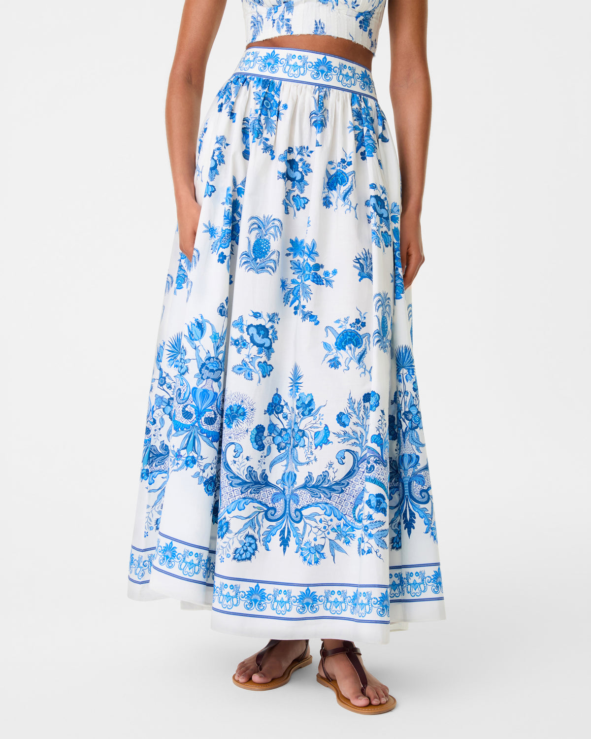 Ombretta Skirt in Chintz Print