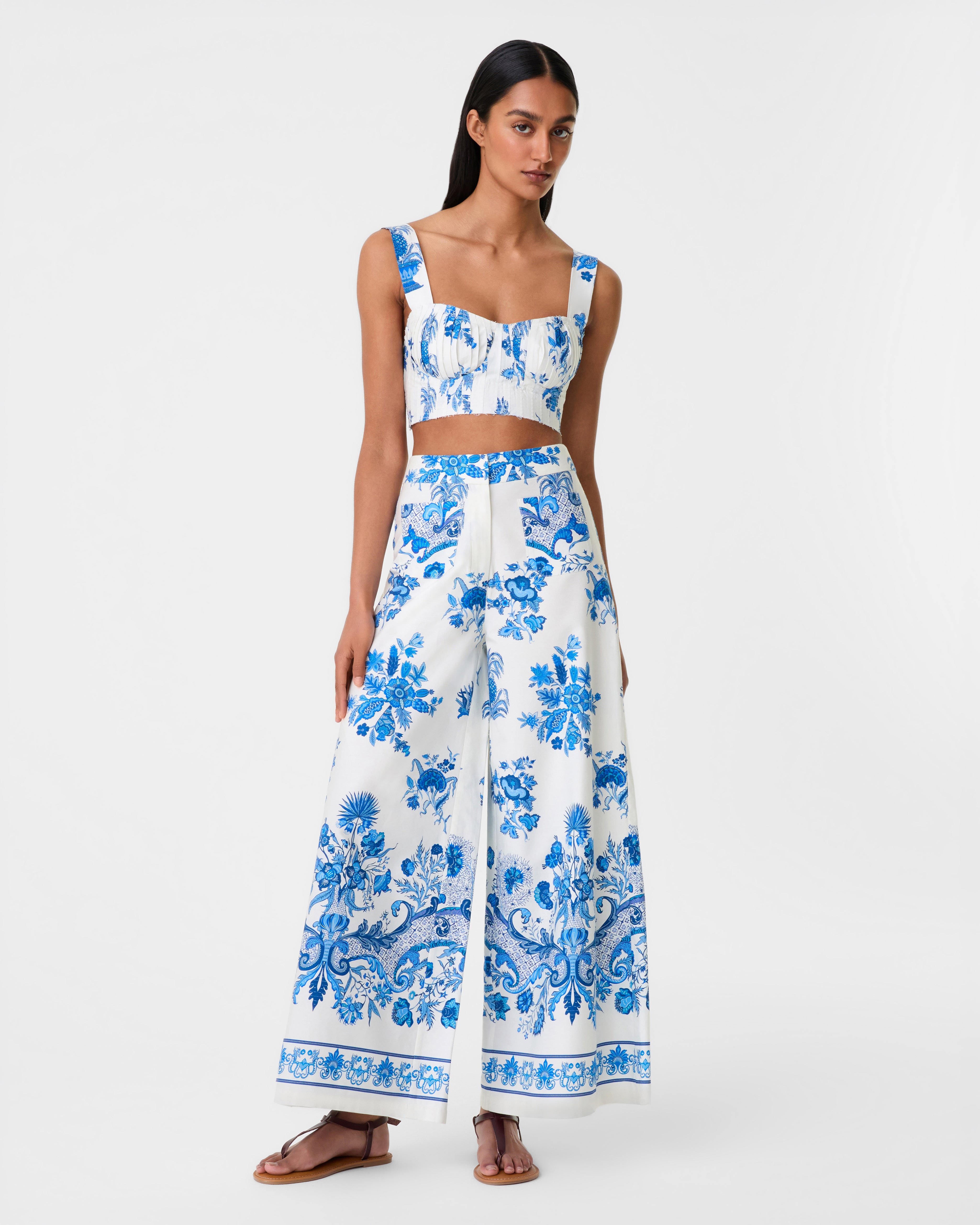 Adele Trousers in Chitz Print