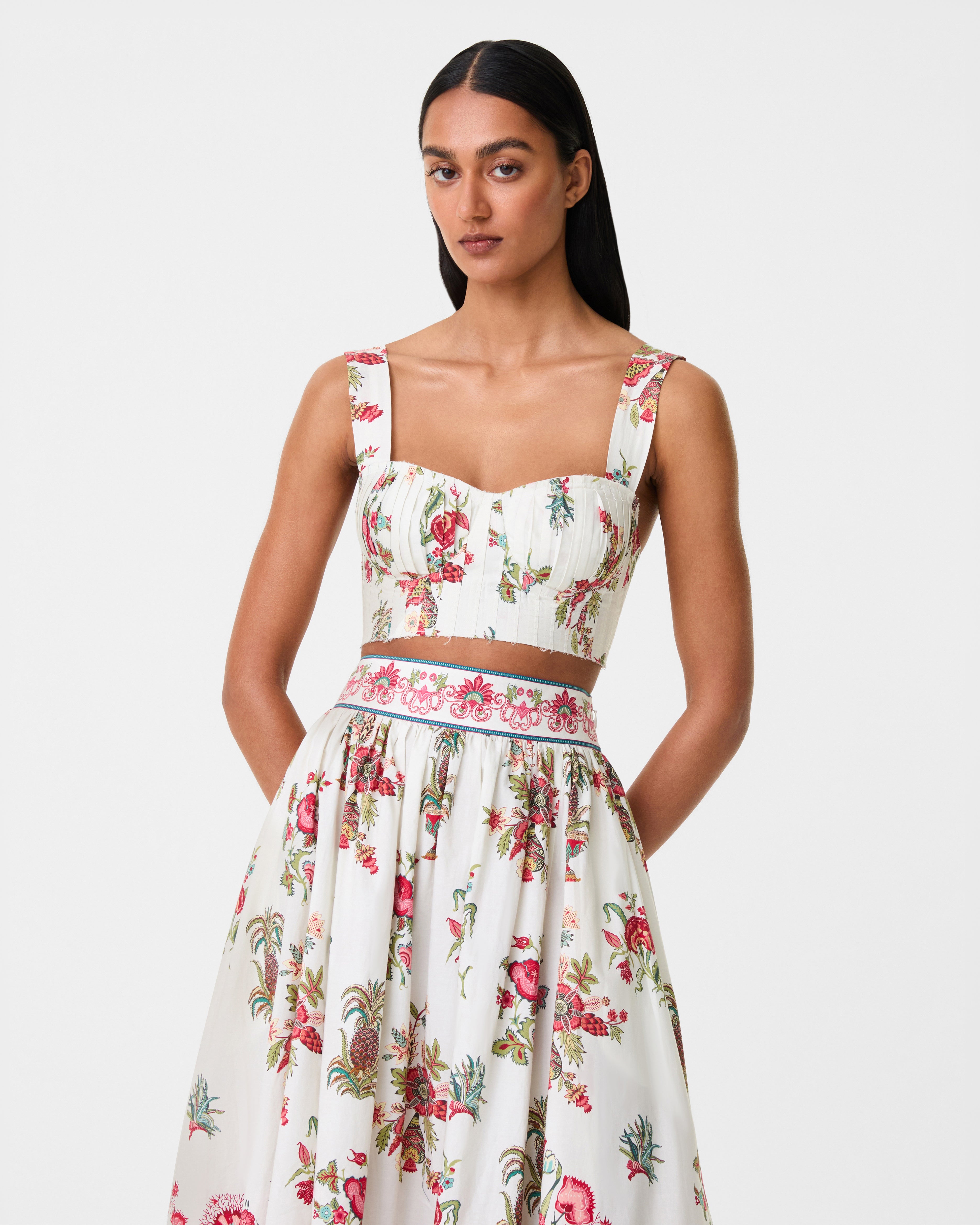 Dalia Top in Chitz Print