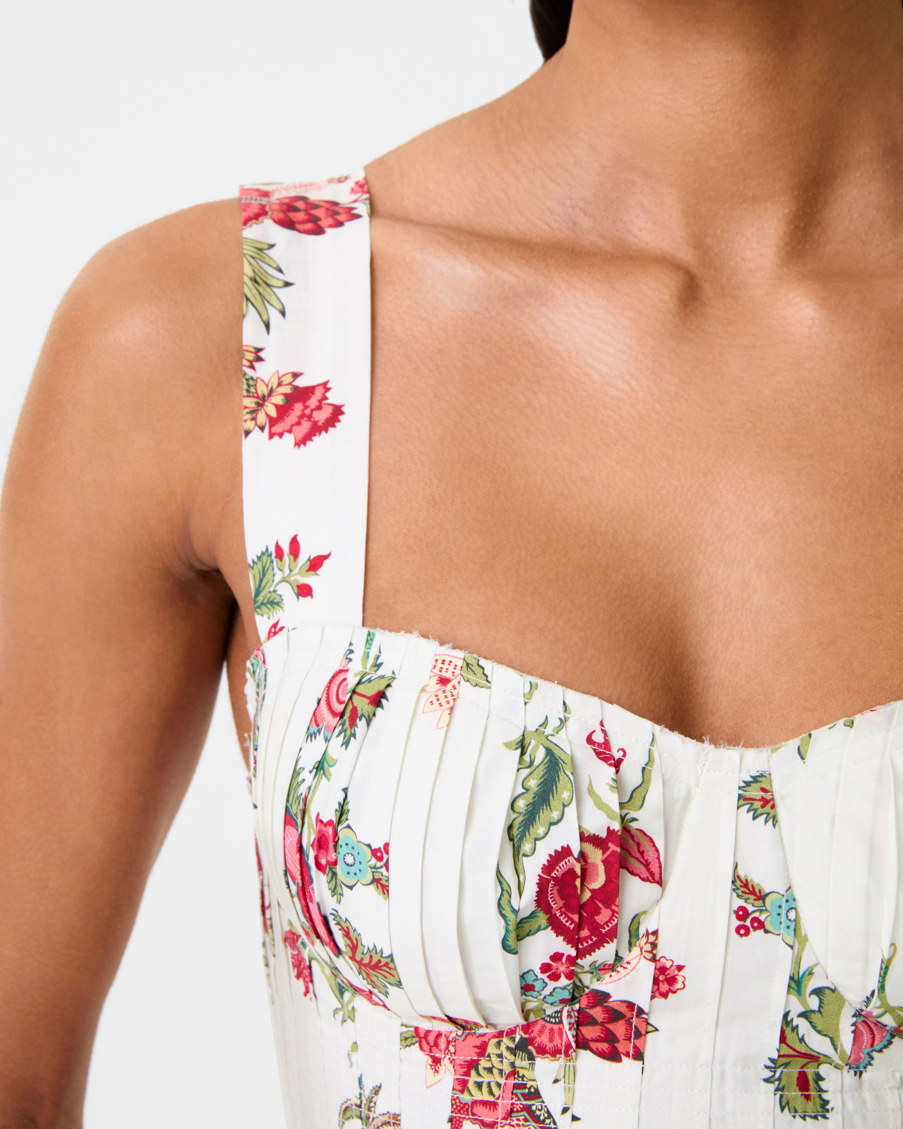 Dalia Top in Chitz Print