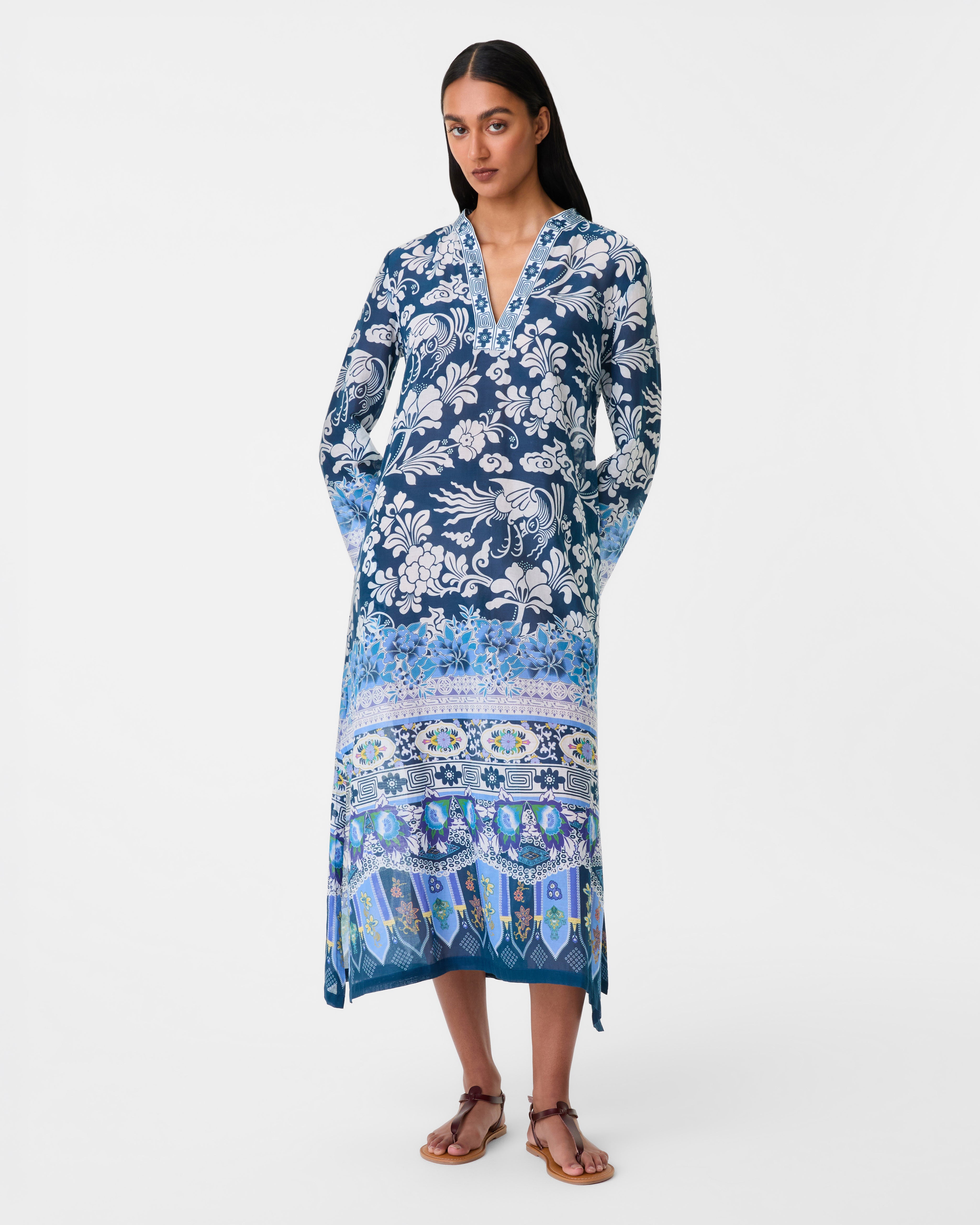 Giada Caftan in Eastern Dream Print