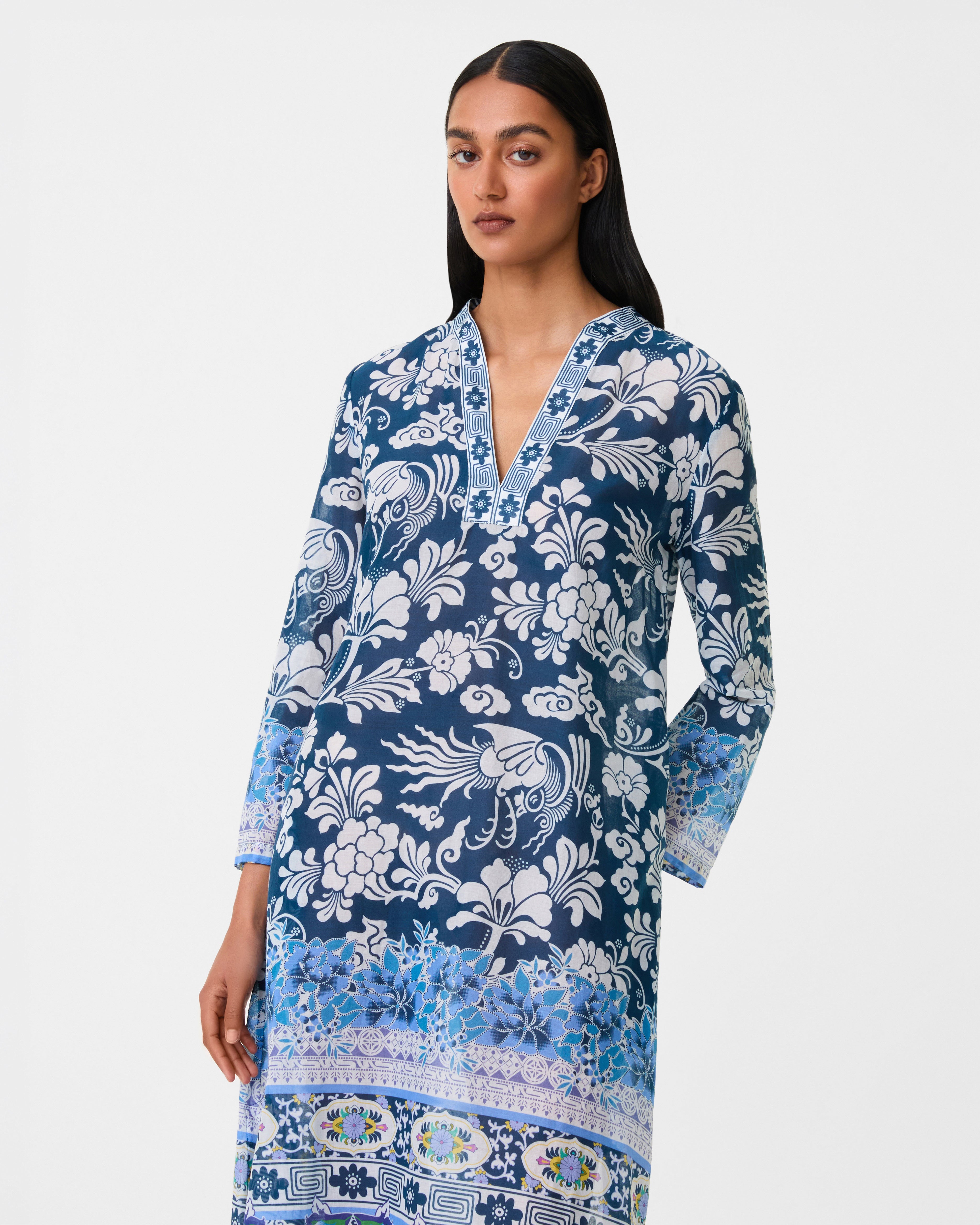 Giada Caftan in Eastern Dream Print