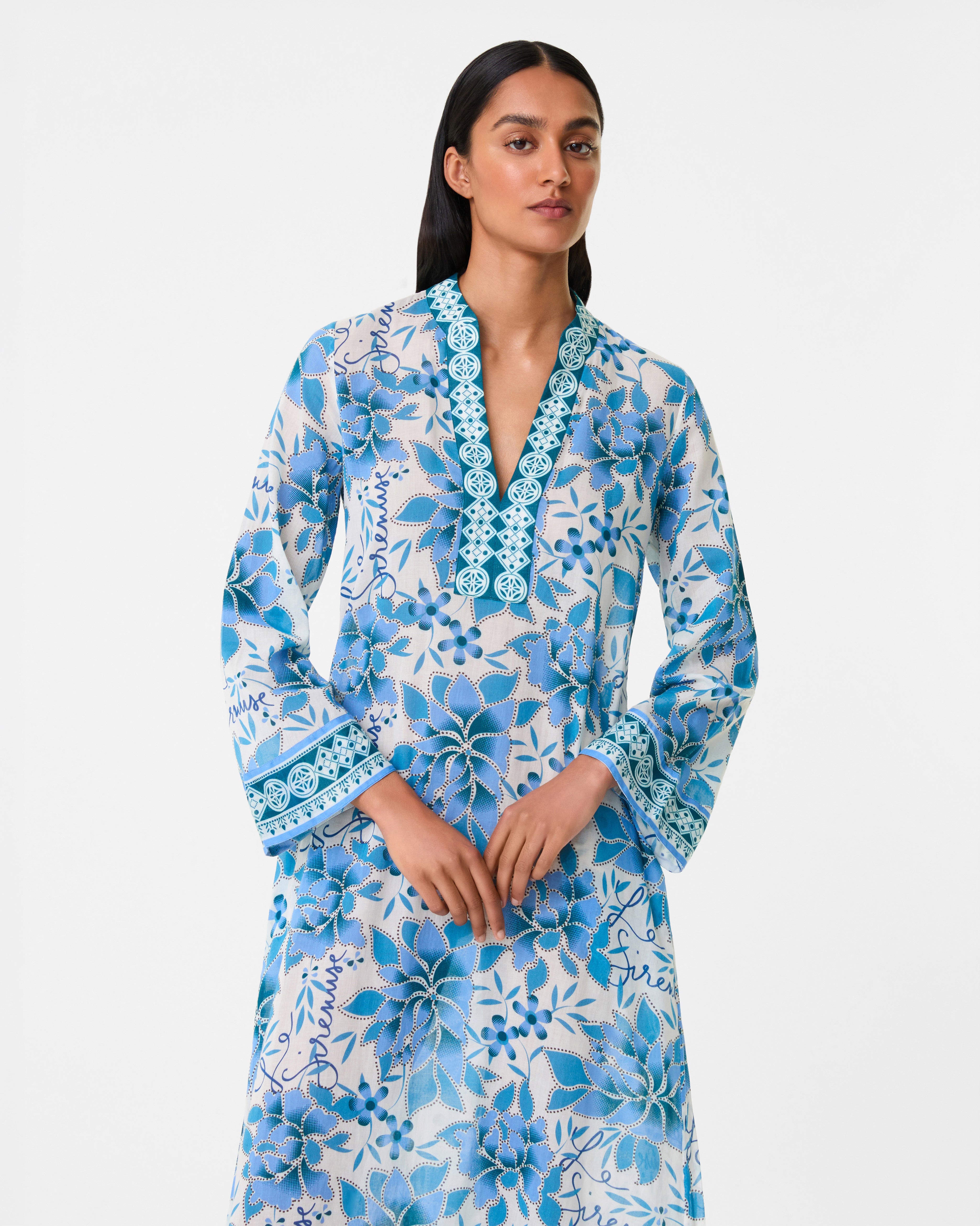 Jenna Caftan in Eastern Dream Print