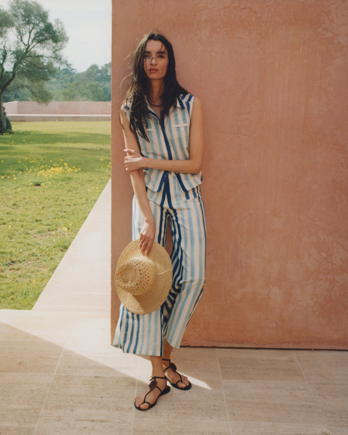 Ylenia Top in Ikat Stripes