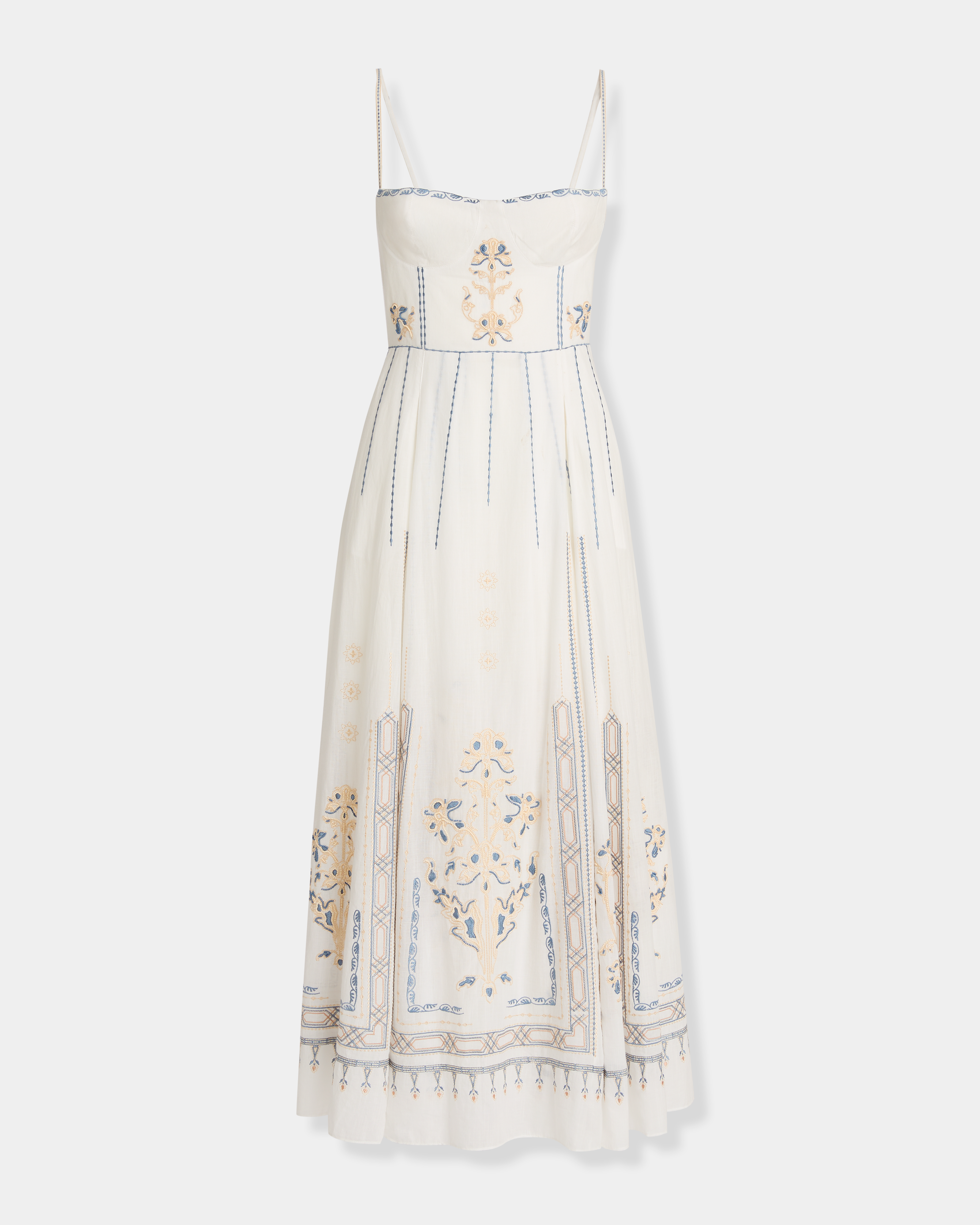 Valya Dress with Lace Embroidery