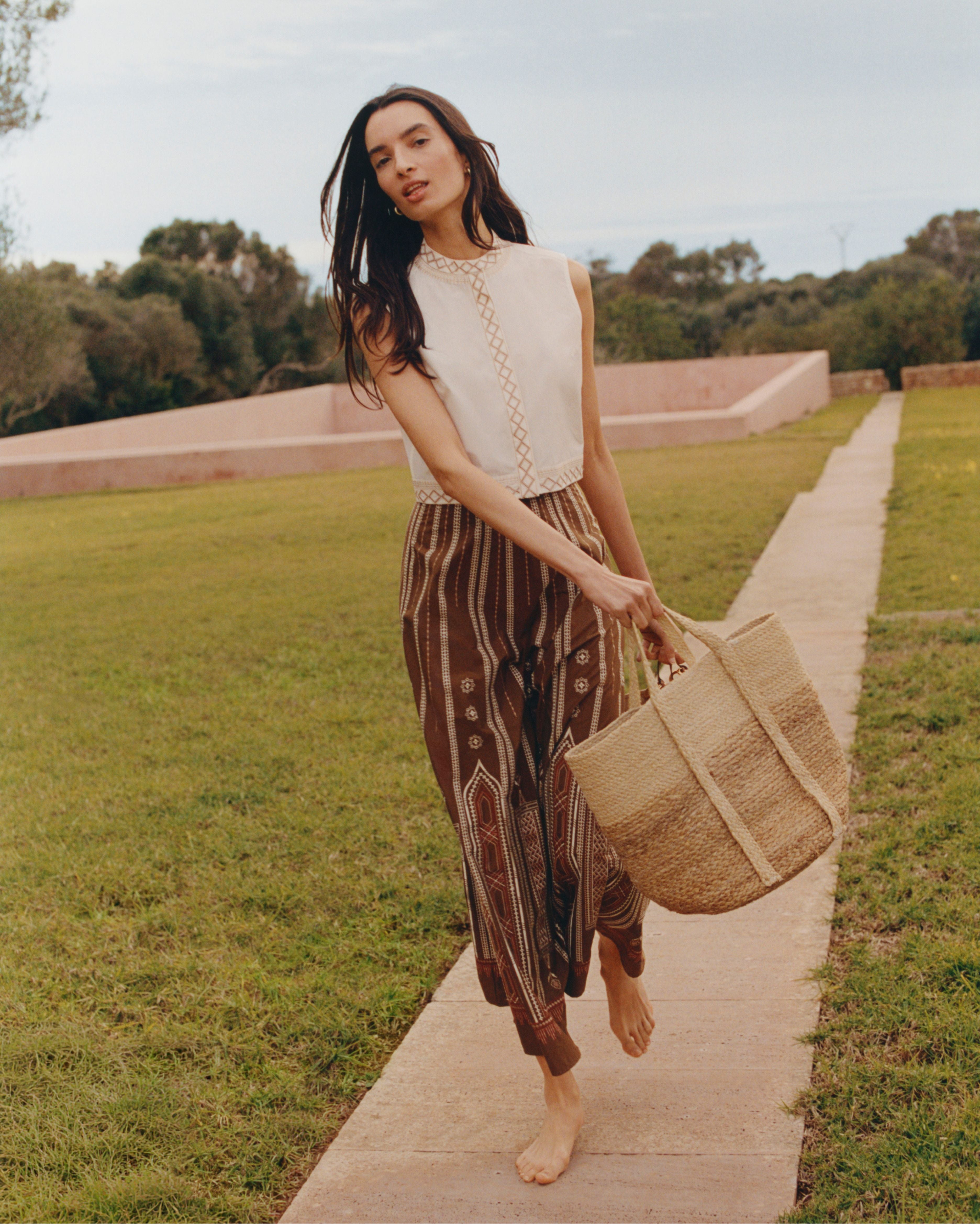 Camille Skirt with Lace Embroidery