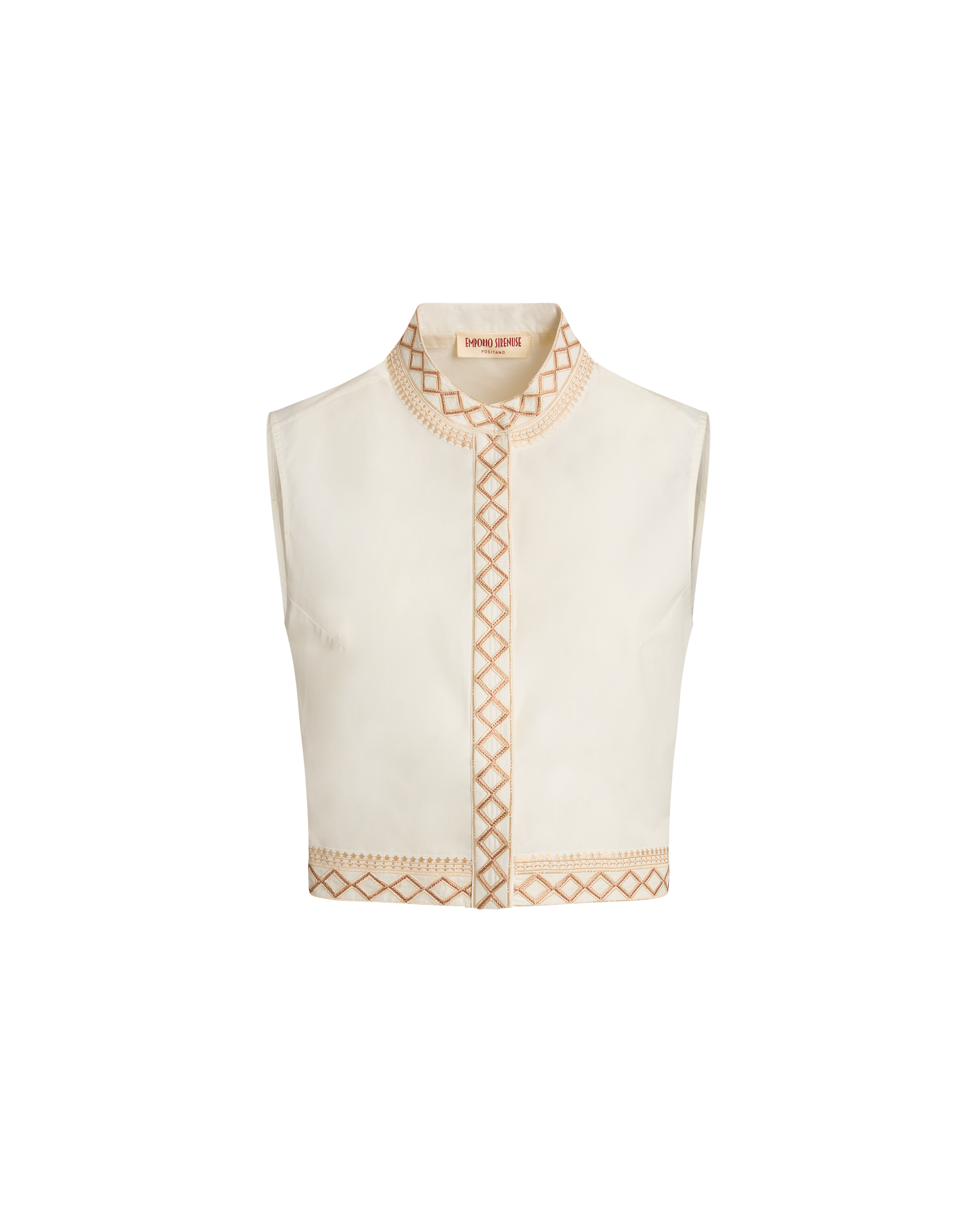 Andorra Top with Lace Embroidery