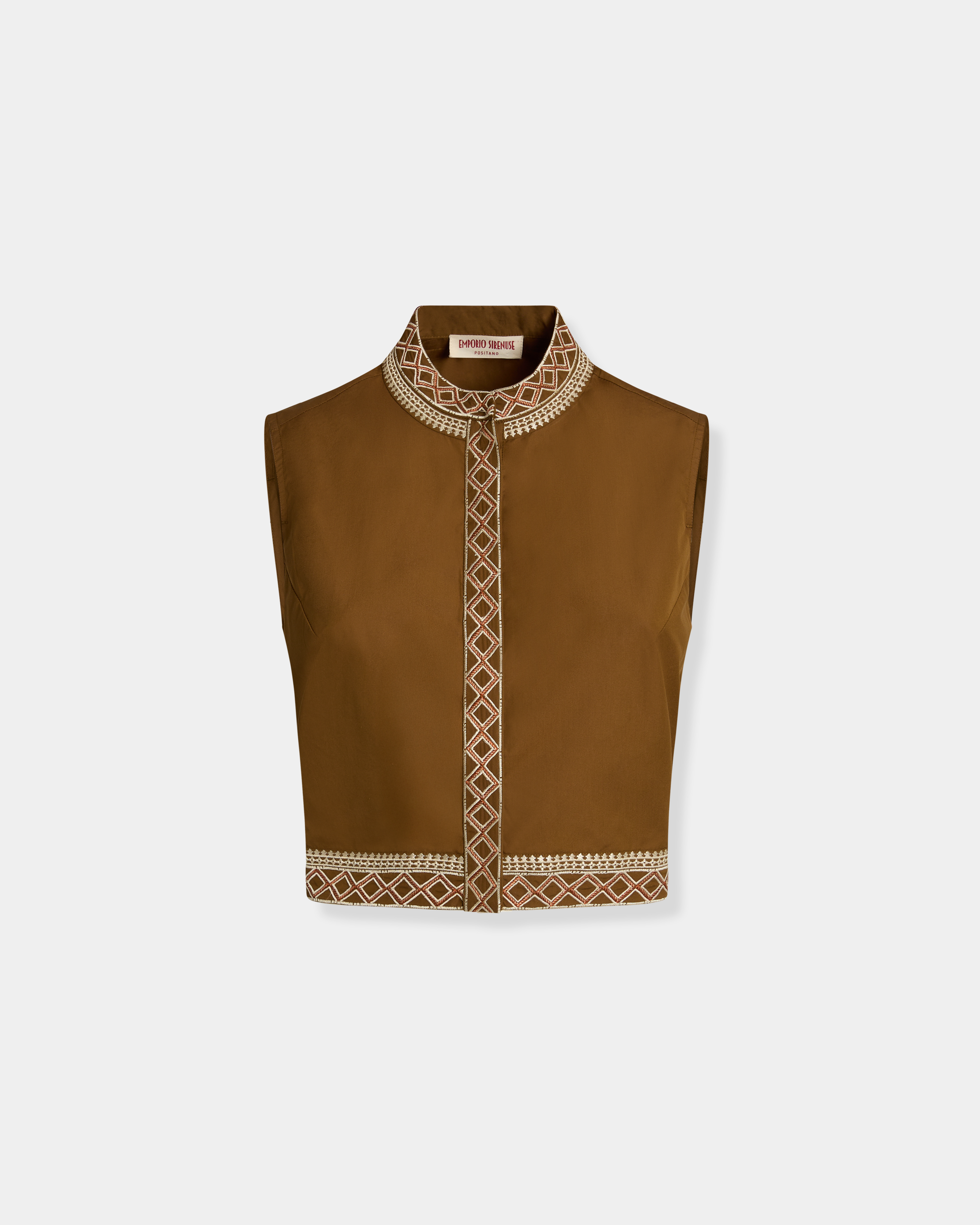 Andorra Top with Lace Embroidery