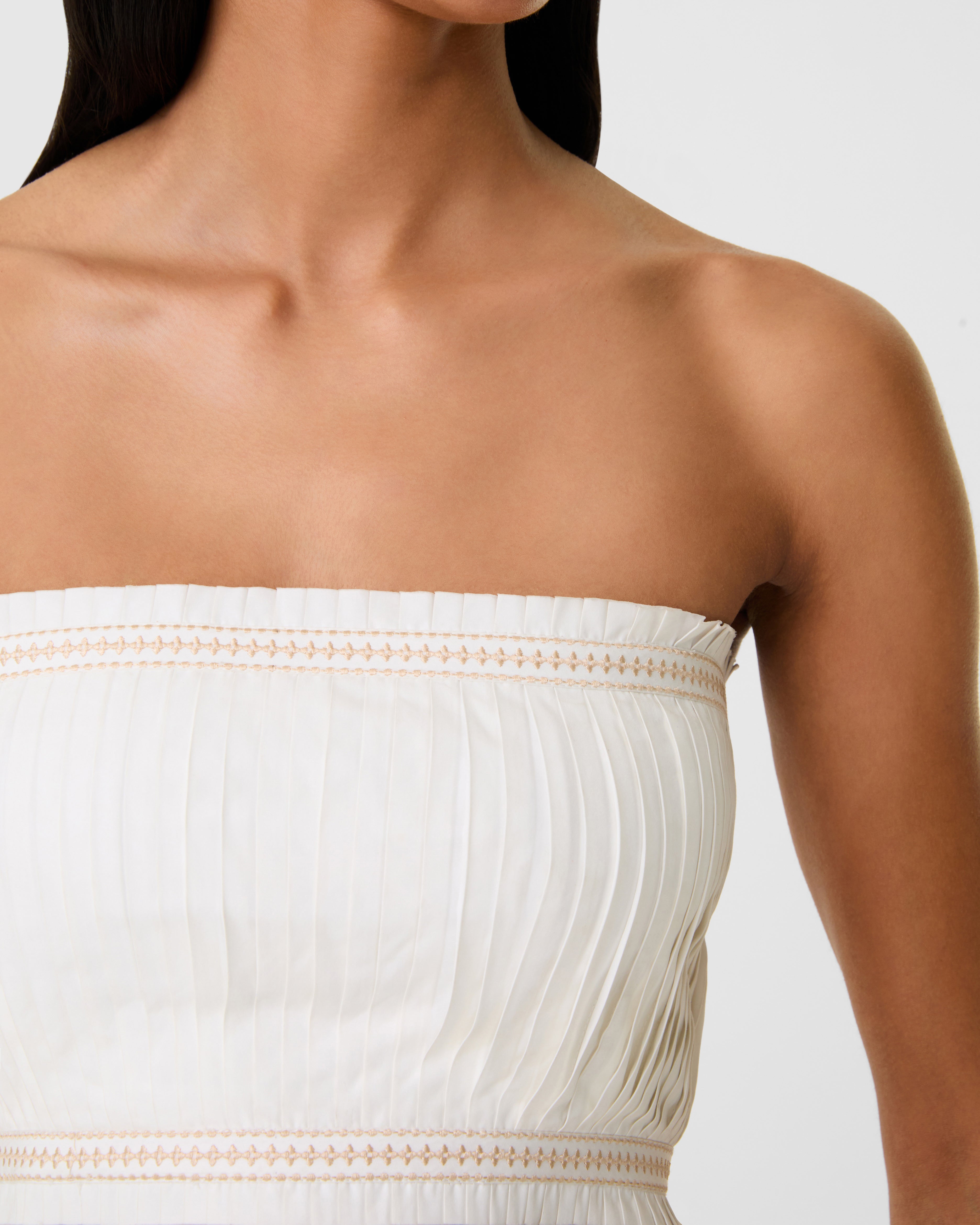 Flavia Top with Lace Embroidery