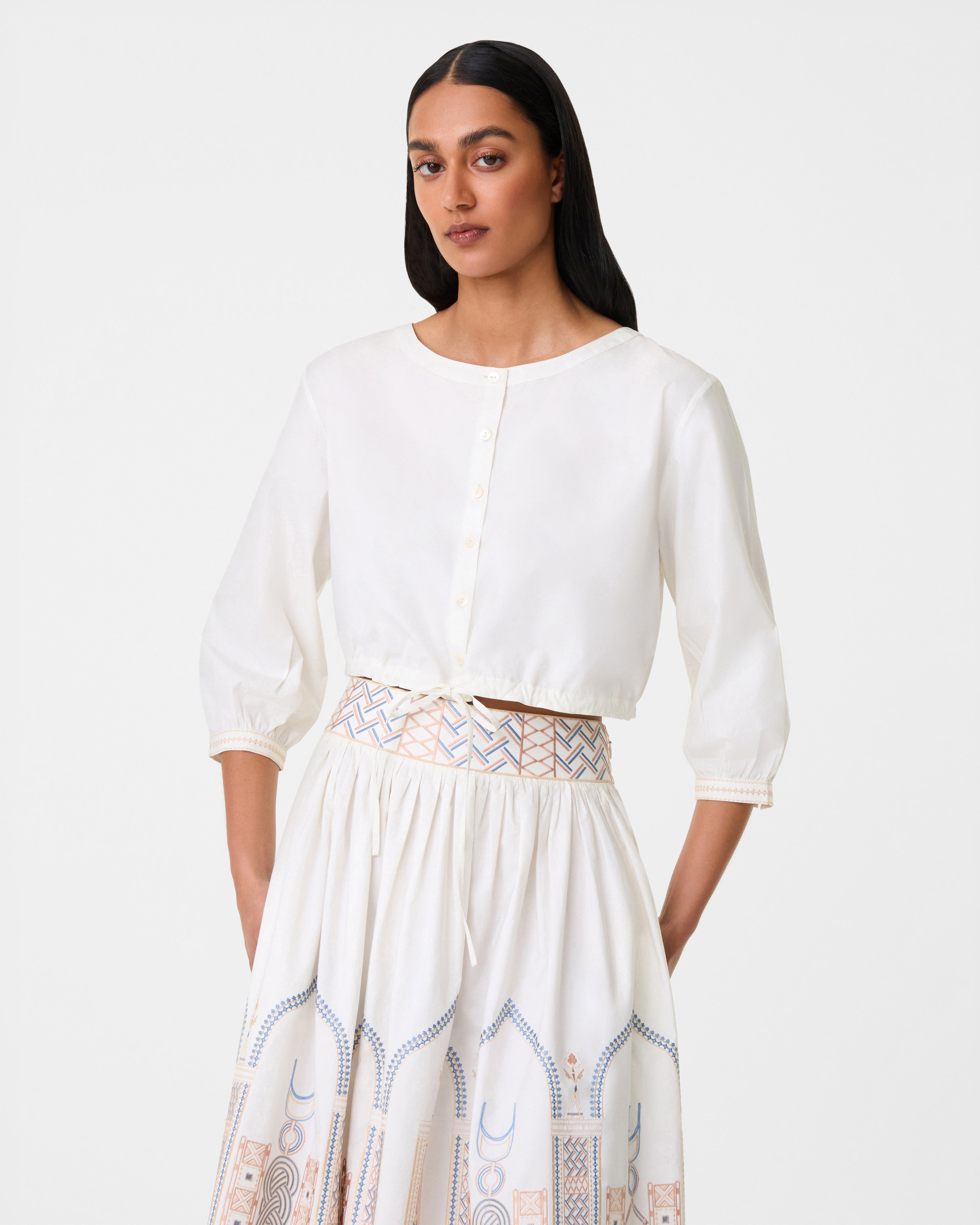 New Jinny Top with Lace Embroidery