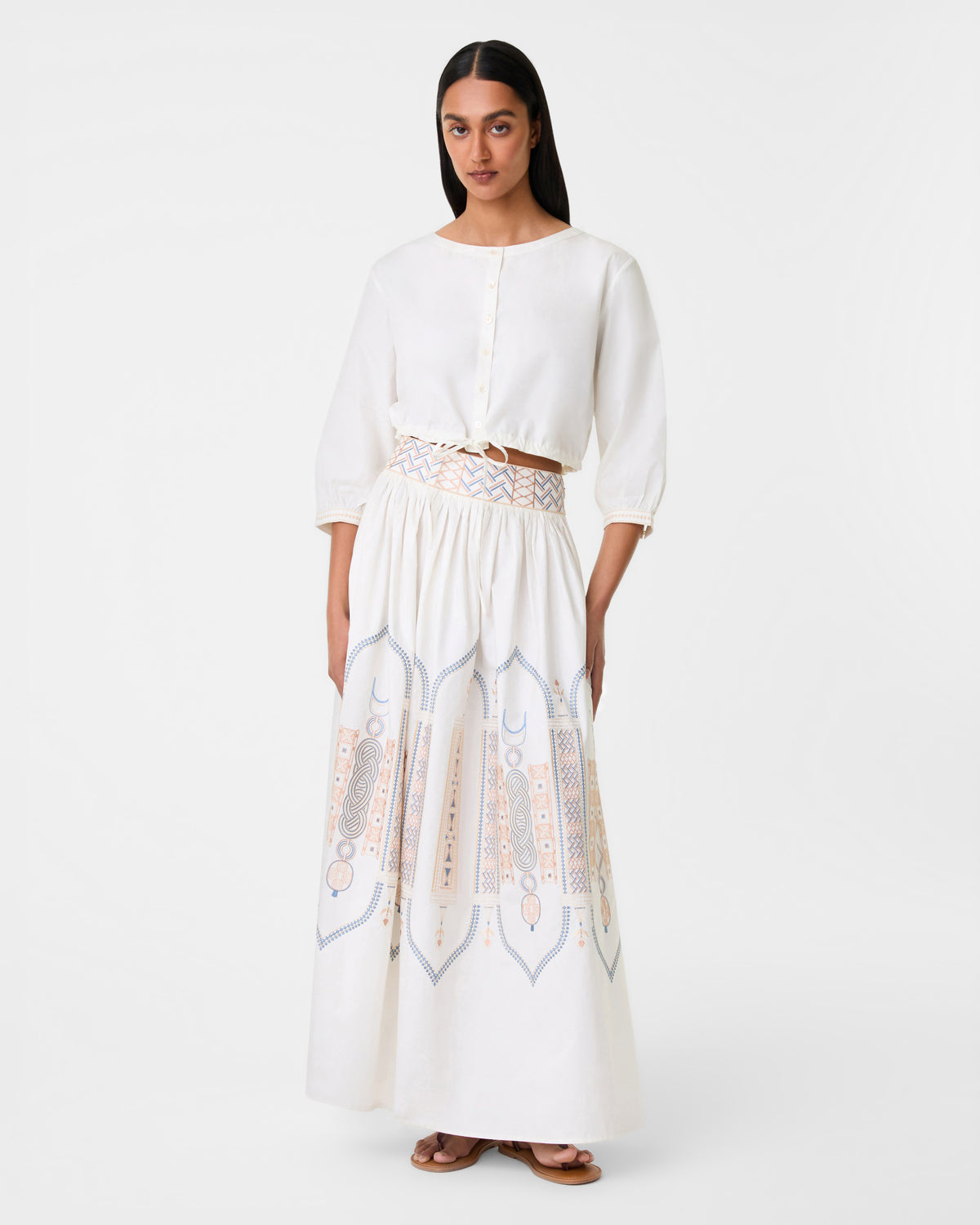 New Jinny Top with Lace Embroidery