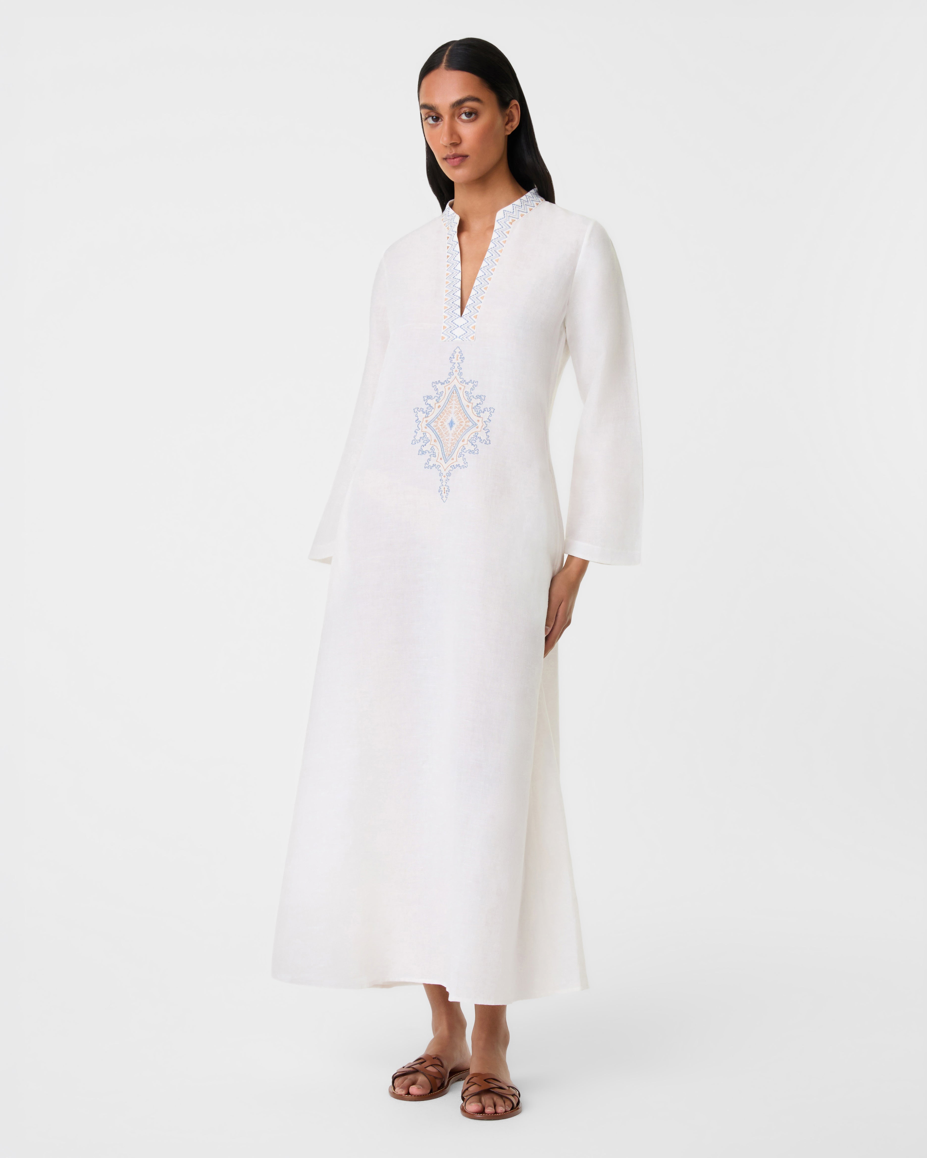 Jenna Caftan with Meridiana Embroidery