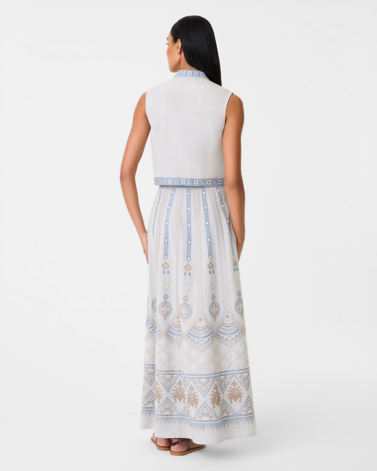 Camille Skirt with Meridiana Embroidery