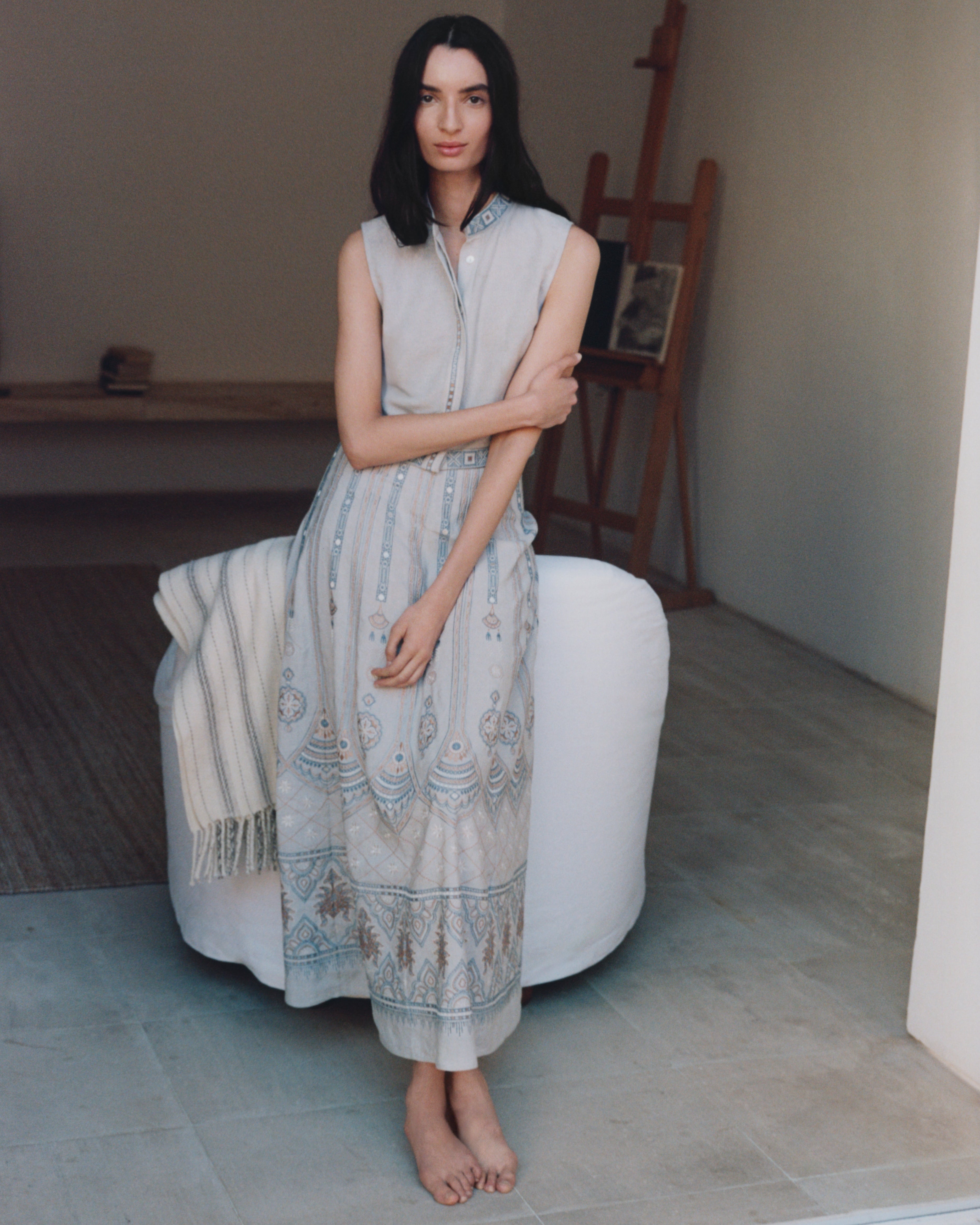 Camille Skirt with Meridiana Embroidery