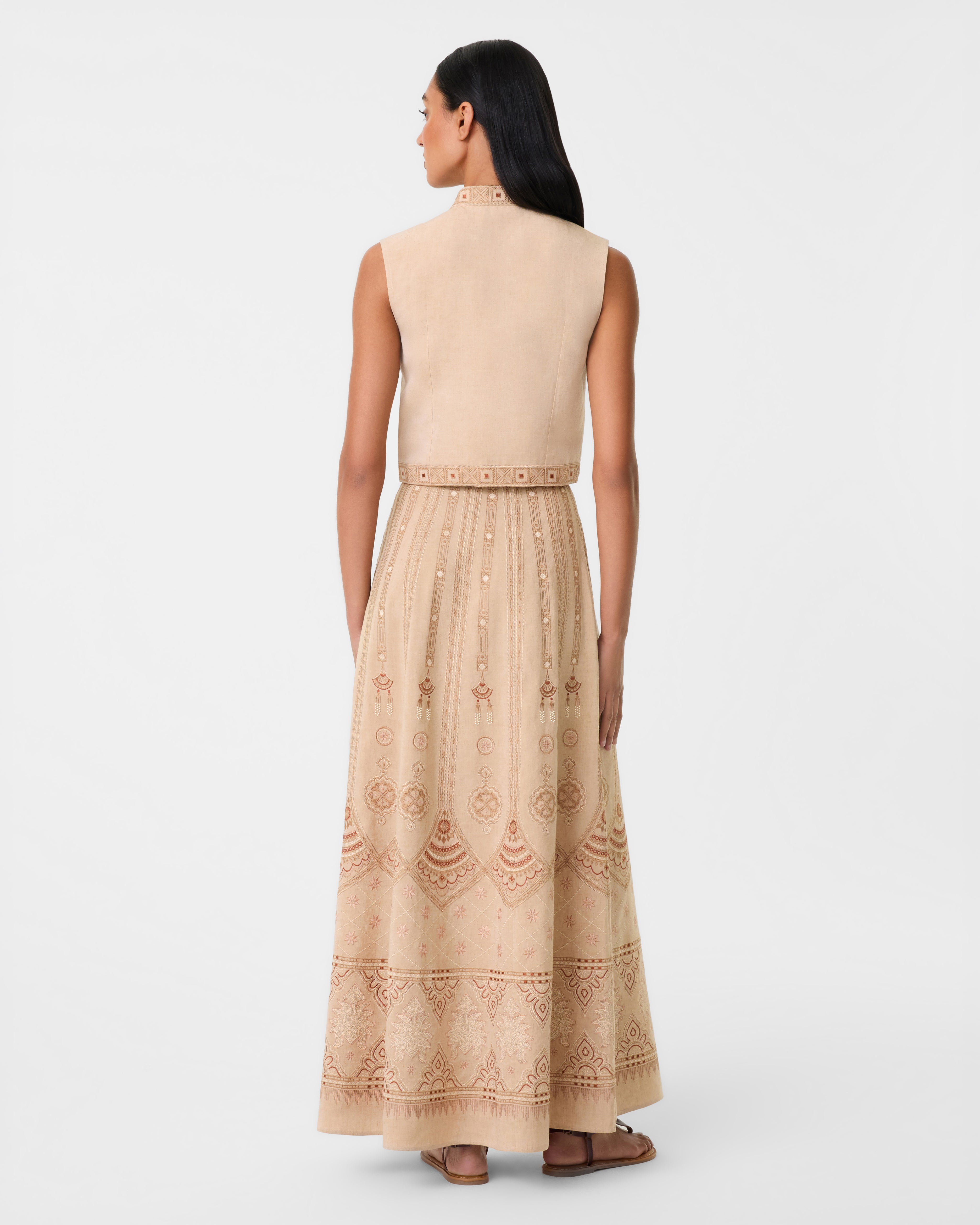 Camille Skirt with Meridiana Embroidery