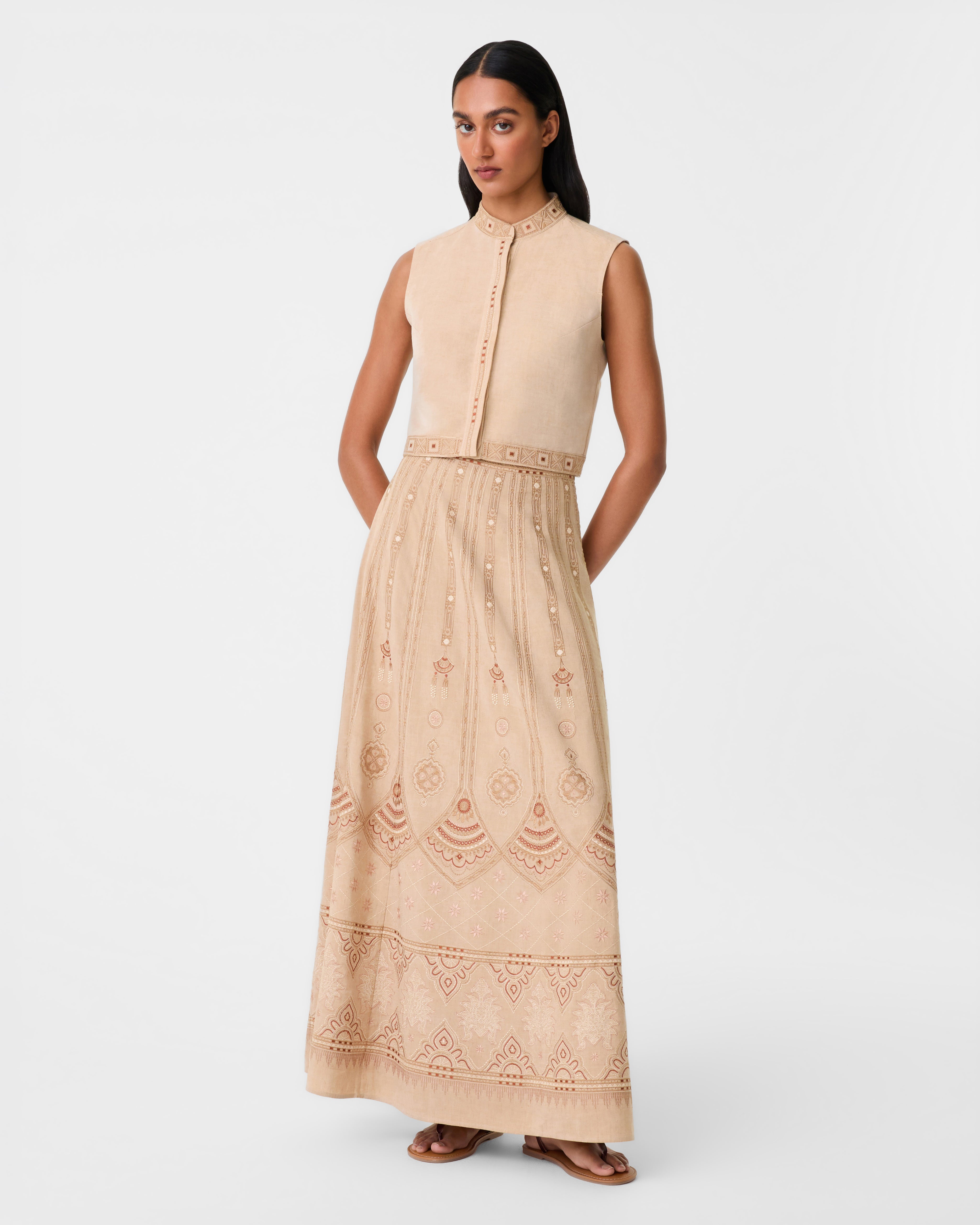 Andorra Top with Meridiana Embroidery