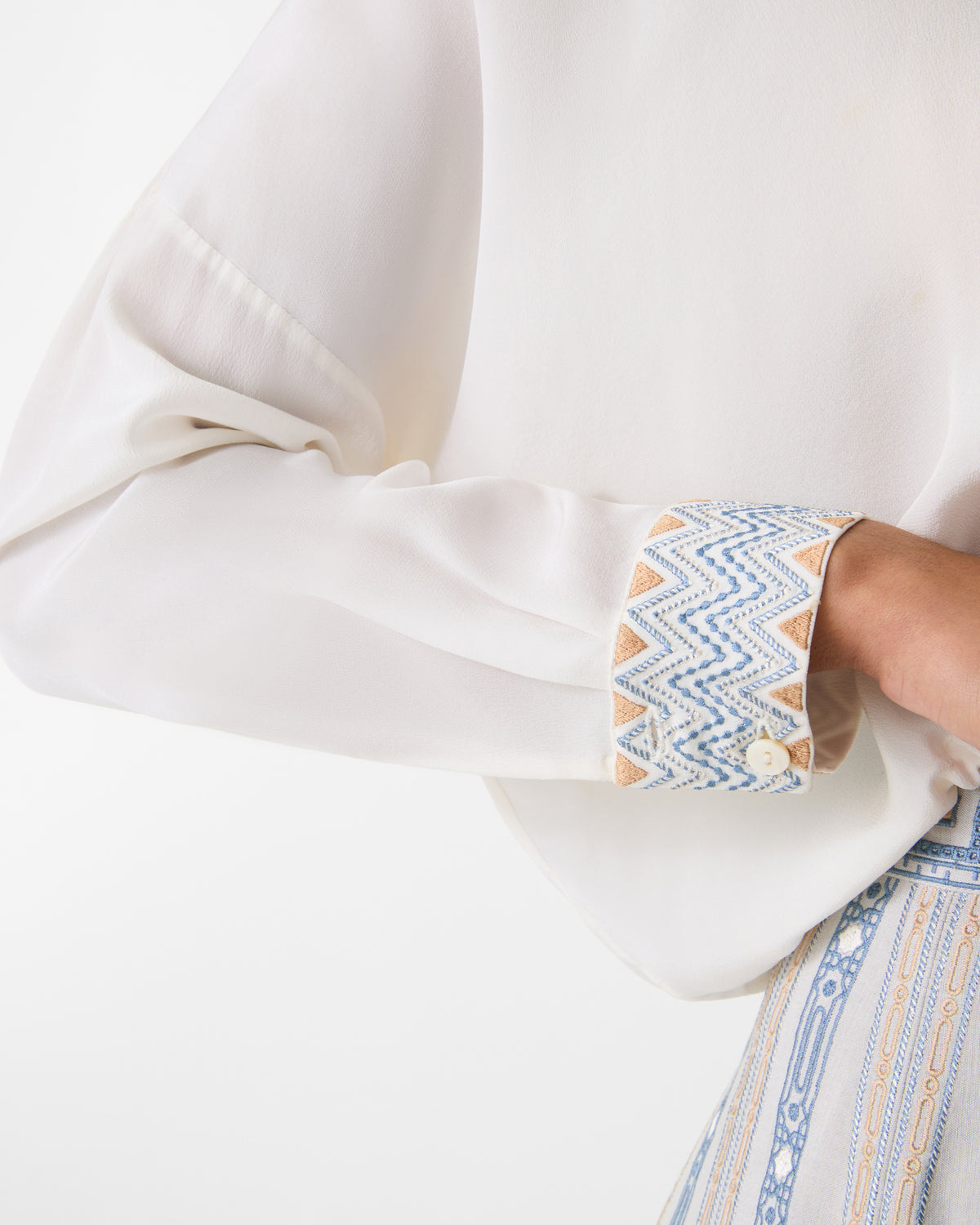 Minerva Top with Meridiana Embroidery