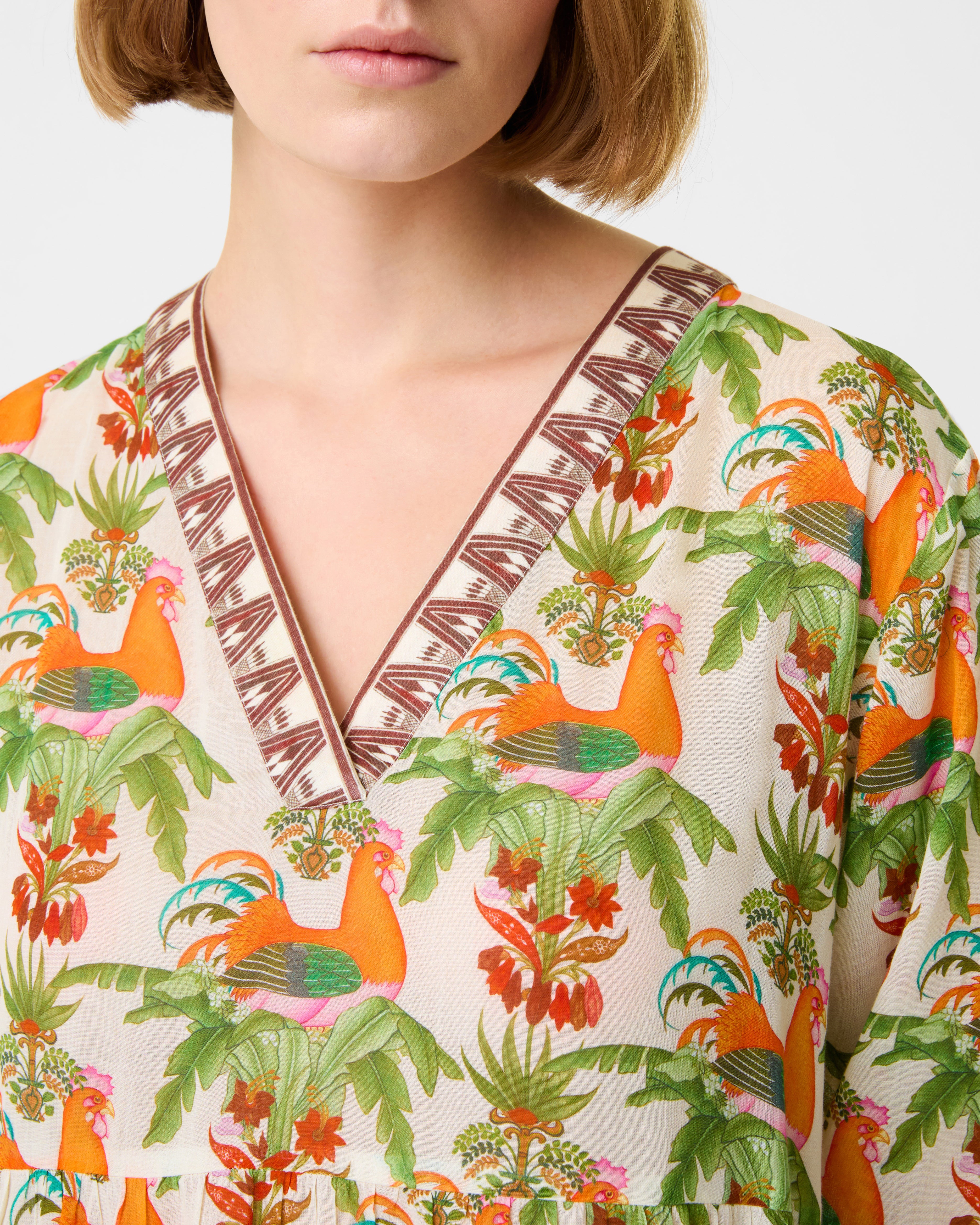 Alba Caftan in Midsummer Print