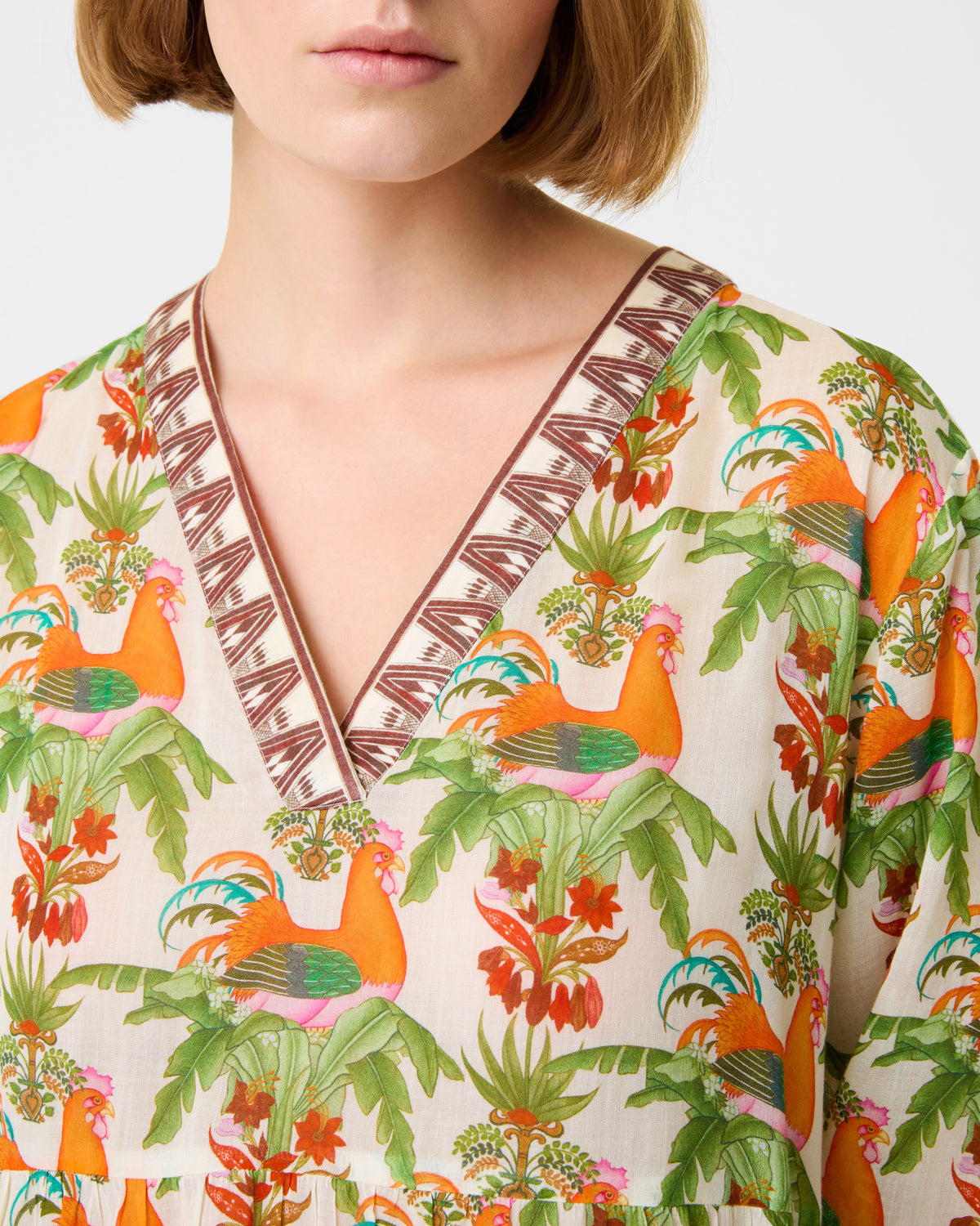 Alba Caftan in Midsummer Print