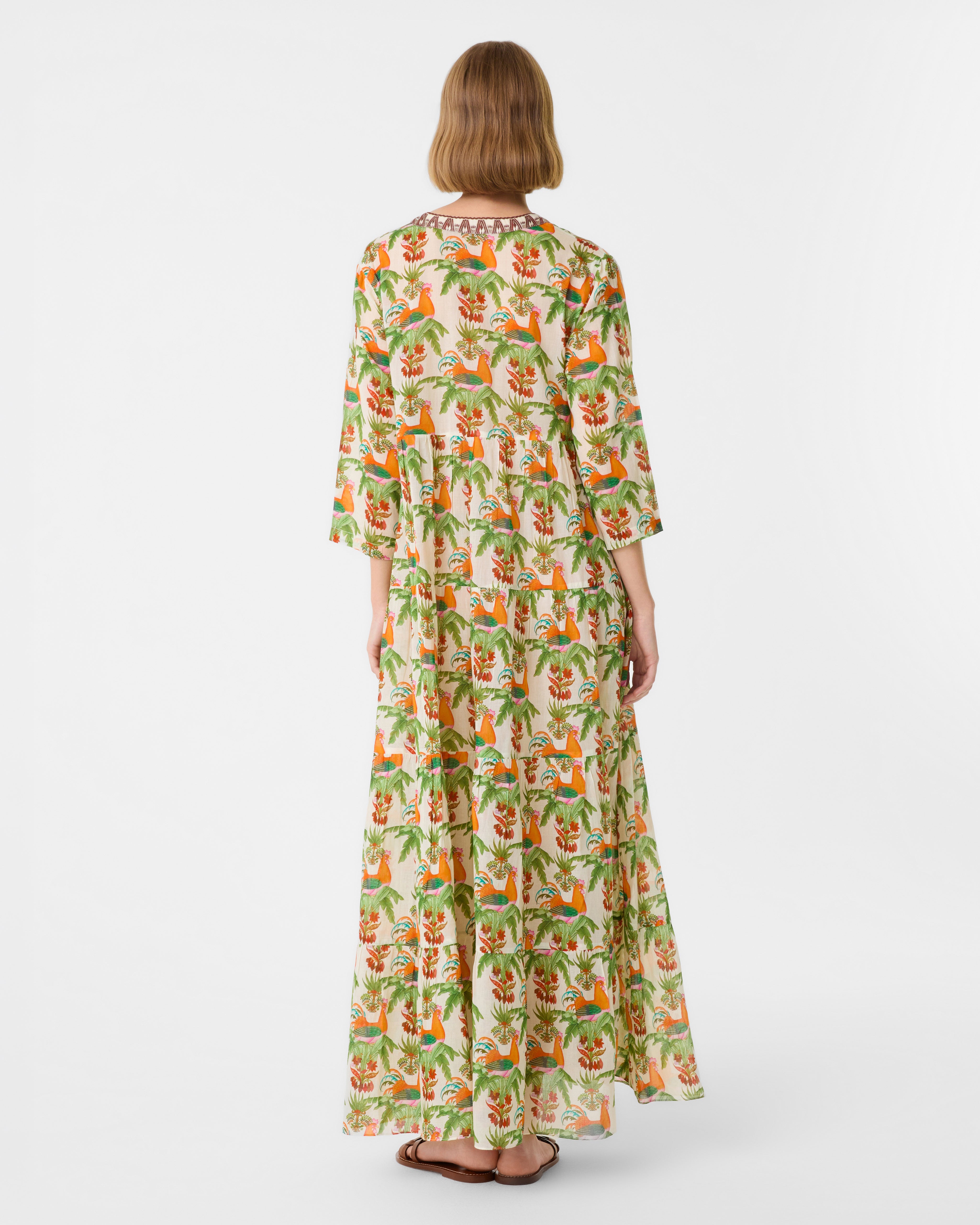 Alba Caftan in Midsummer Print