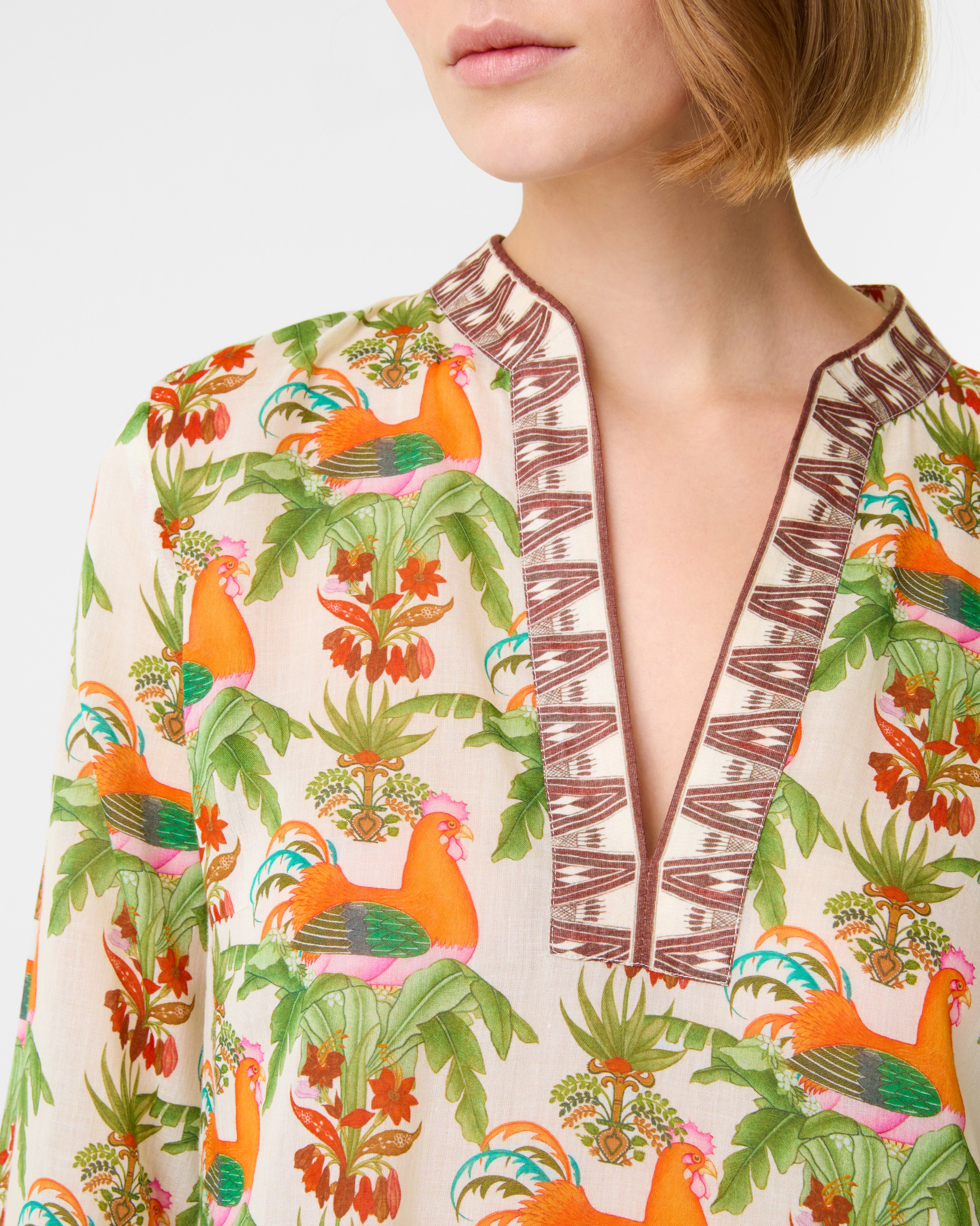 Giada Caftan in Midsummer Print