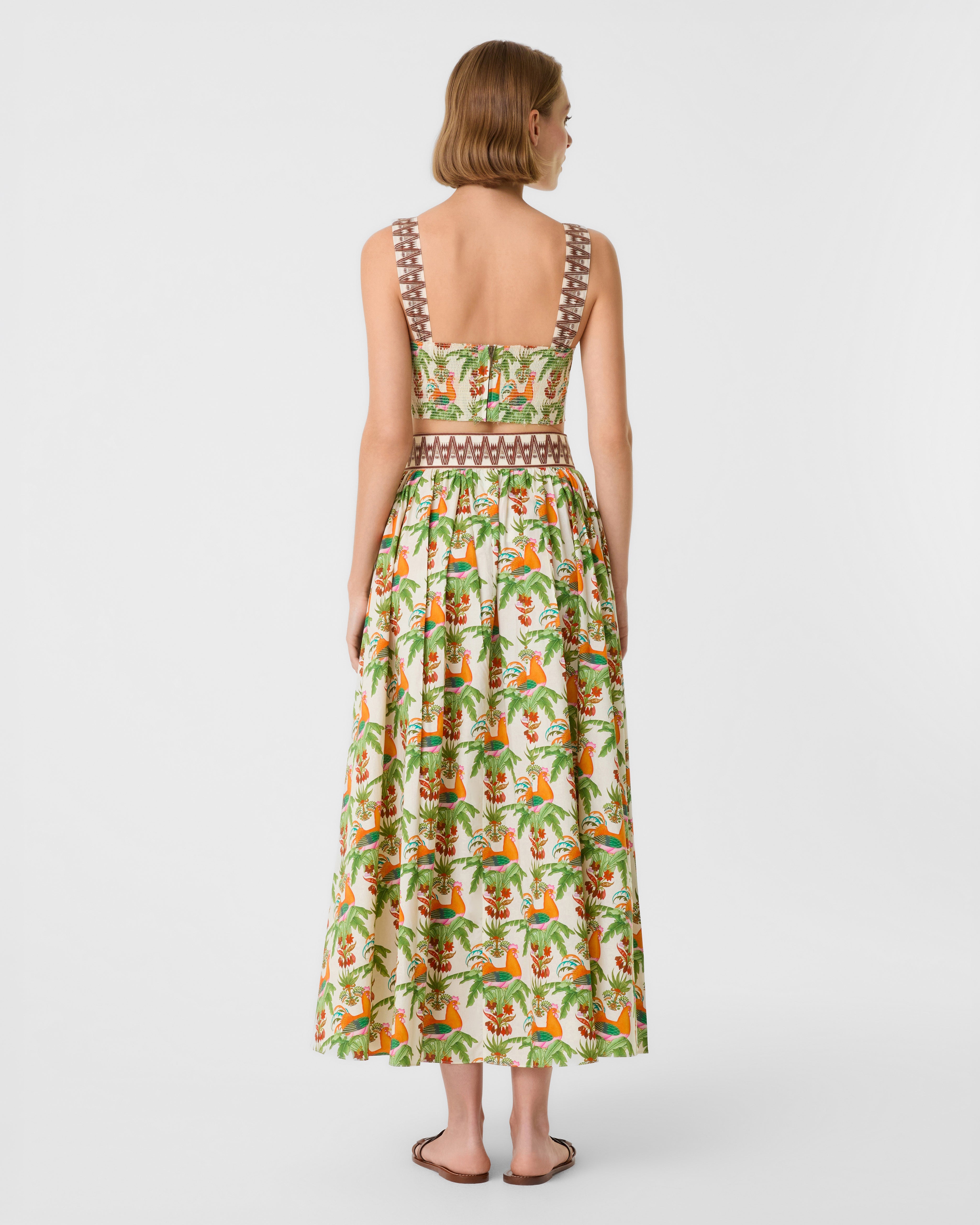 Dalia Top in Midsummer Print