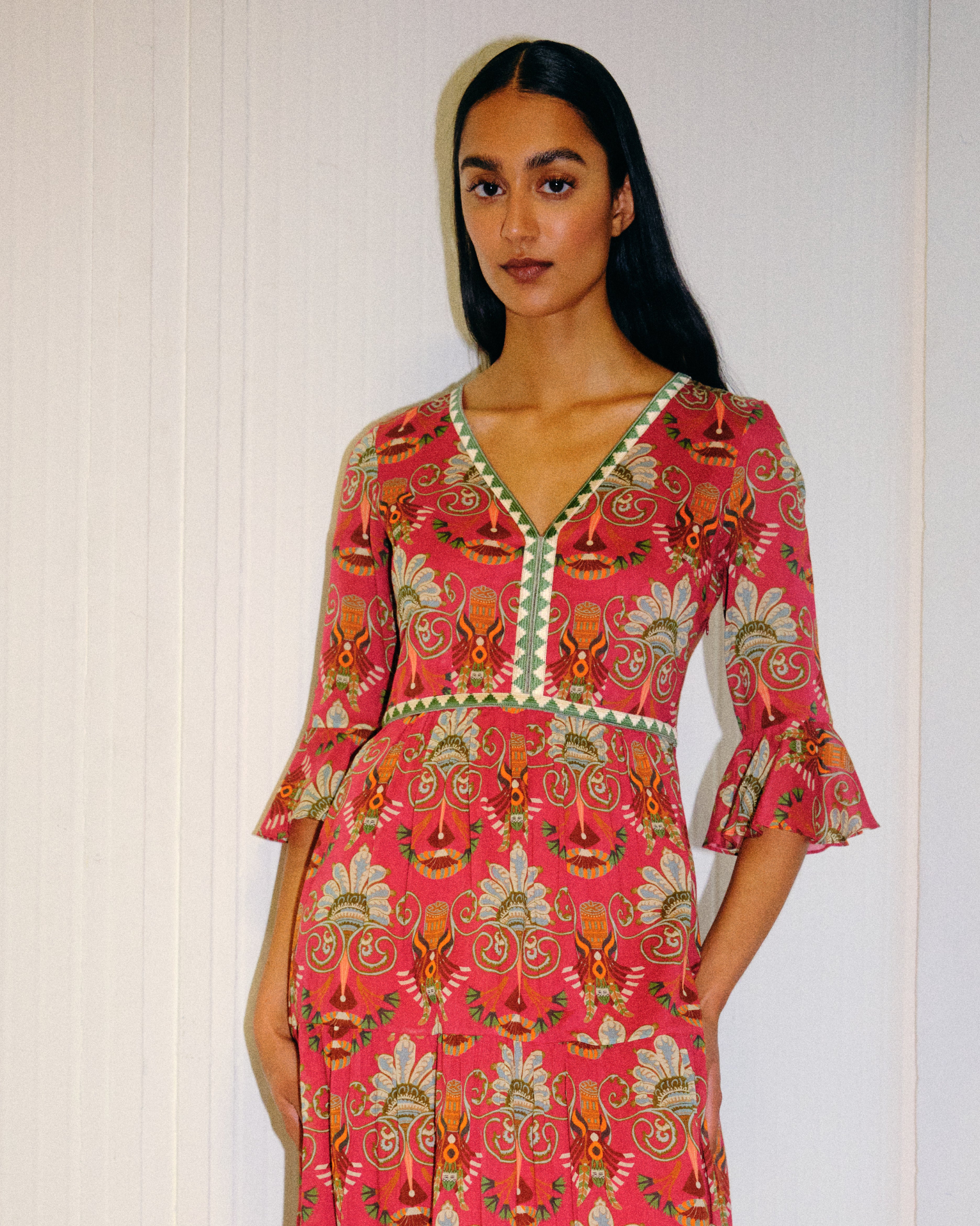 Bella Dress in River Valley Print