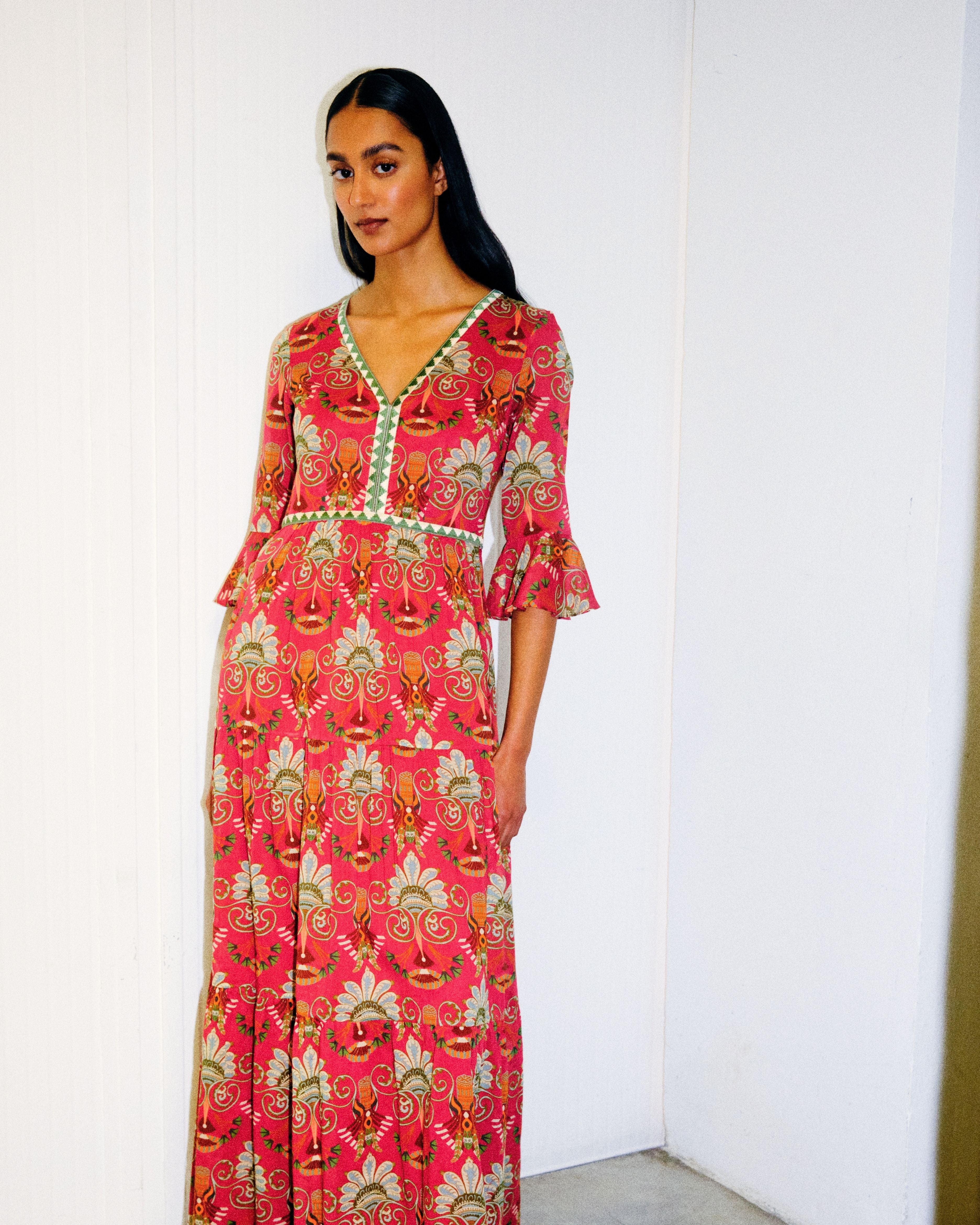Bella Dress in River Valley Print