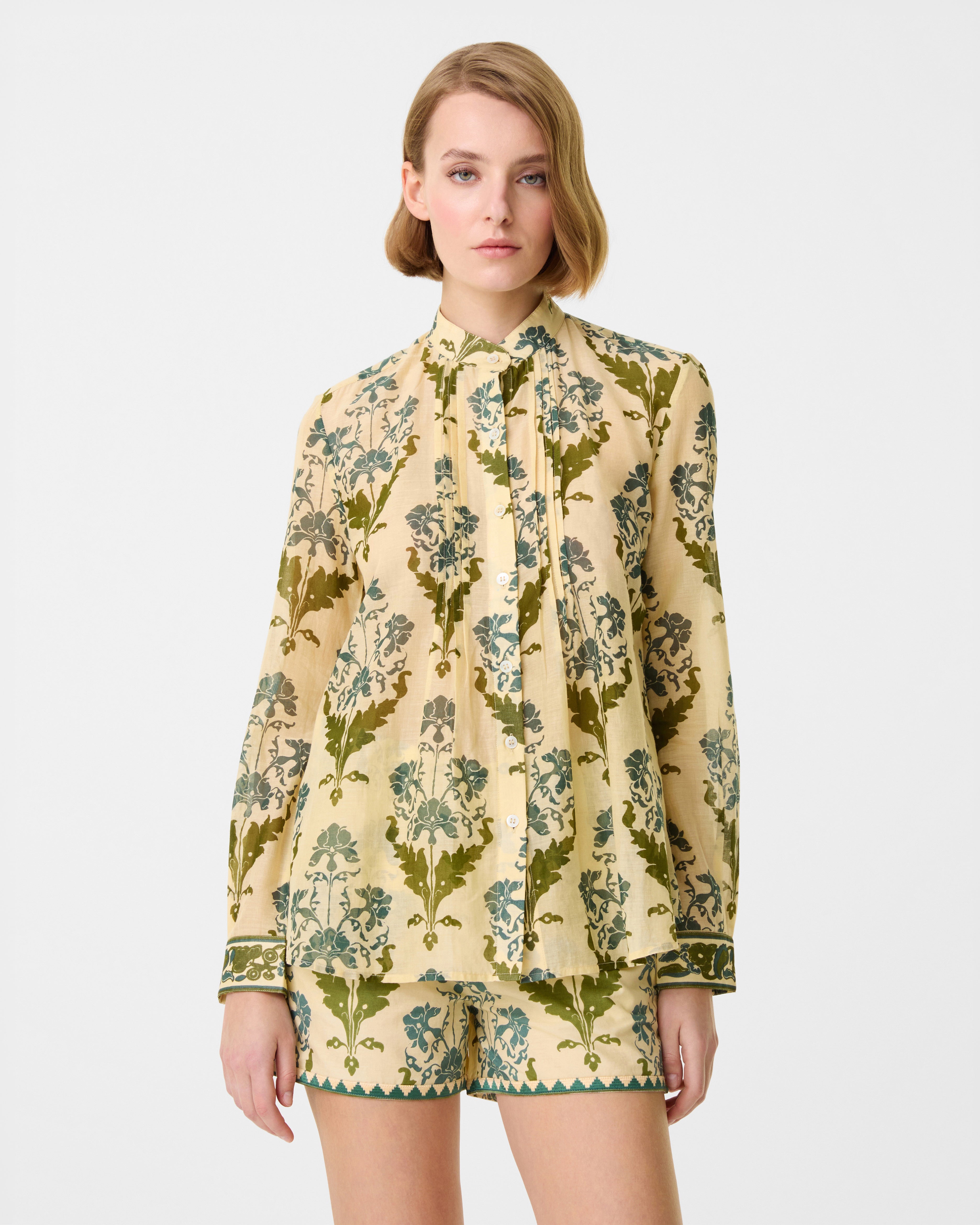 Chiara Shirt in Three Flowers Print