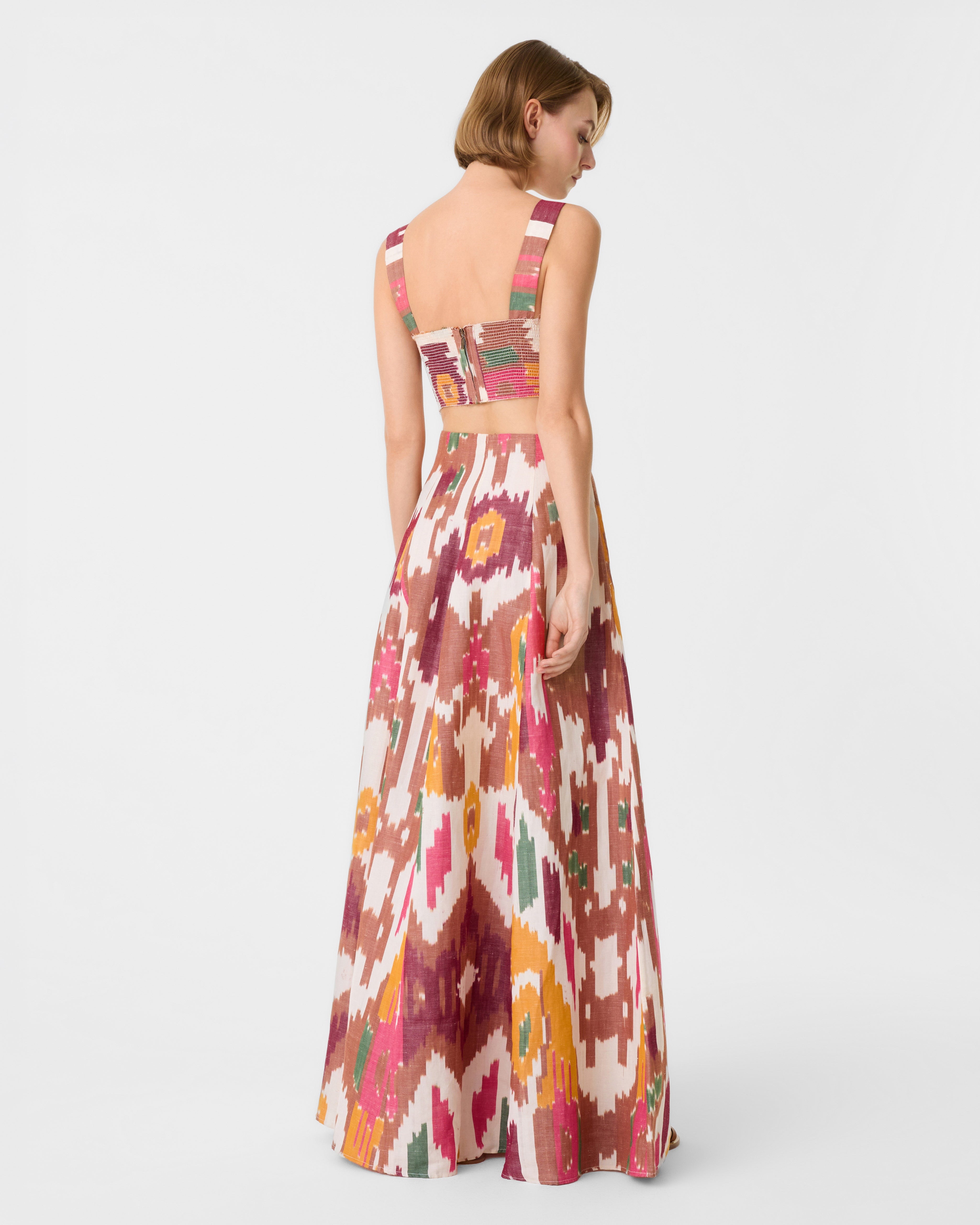 Kika Skirt in Watercolor Ikat