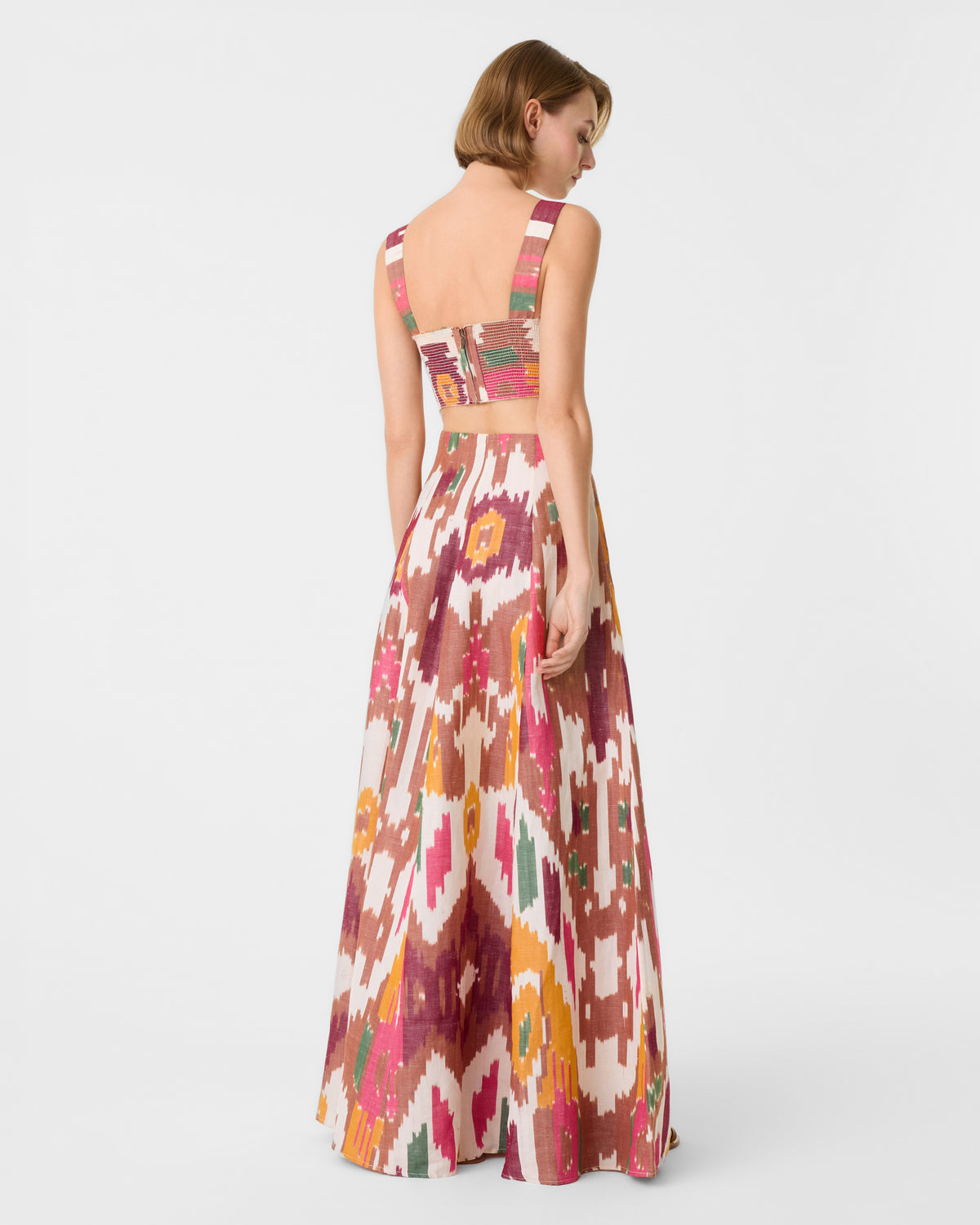 Kika Skirt in Watercolor Ikat