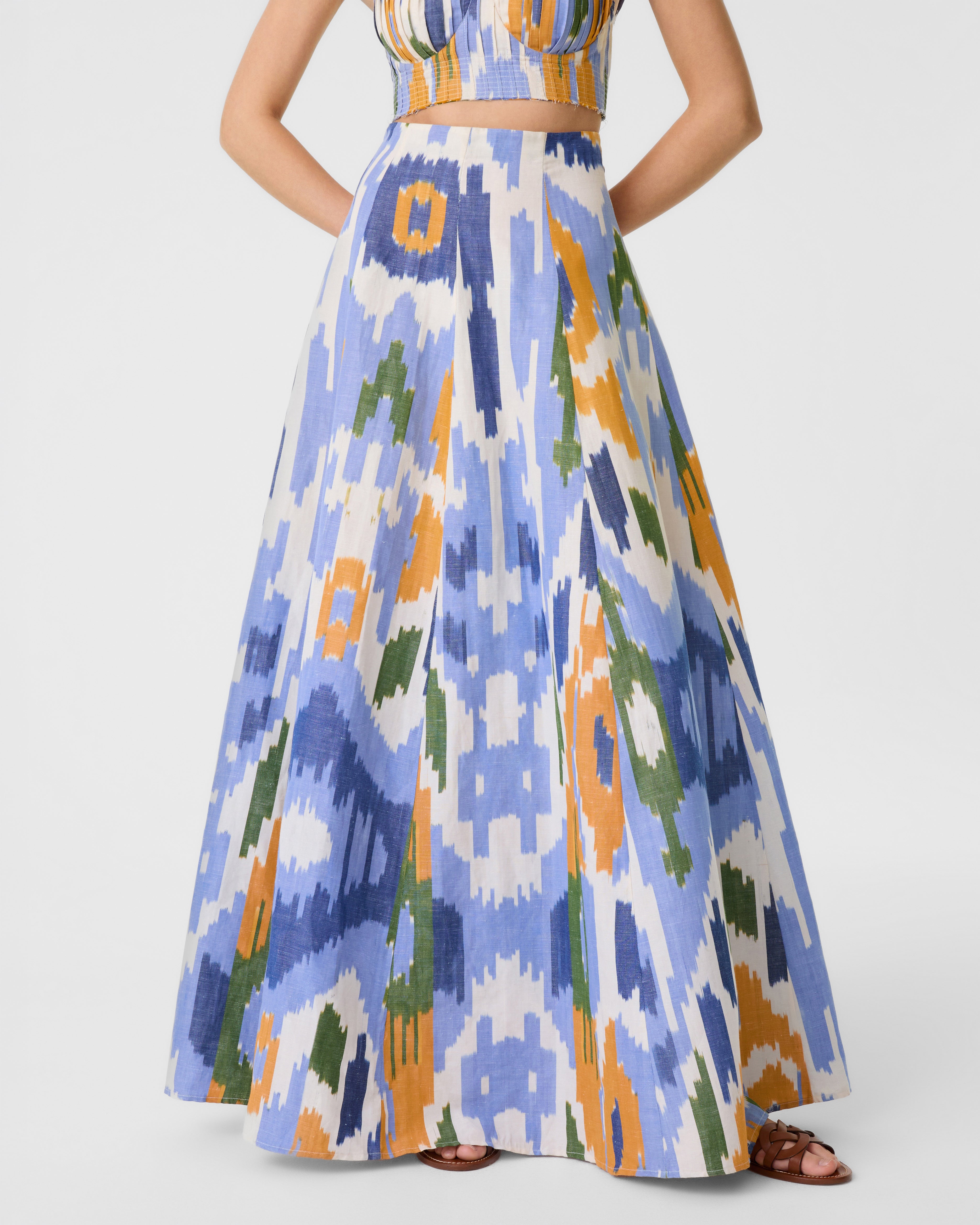 Kika Skirt in Watercolor Ikat