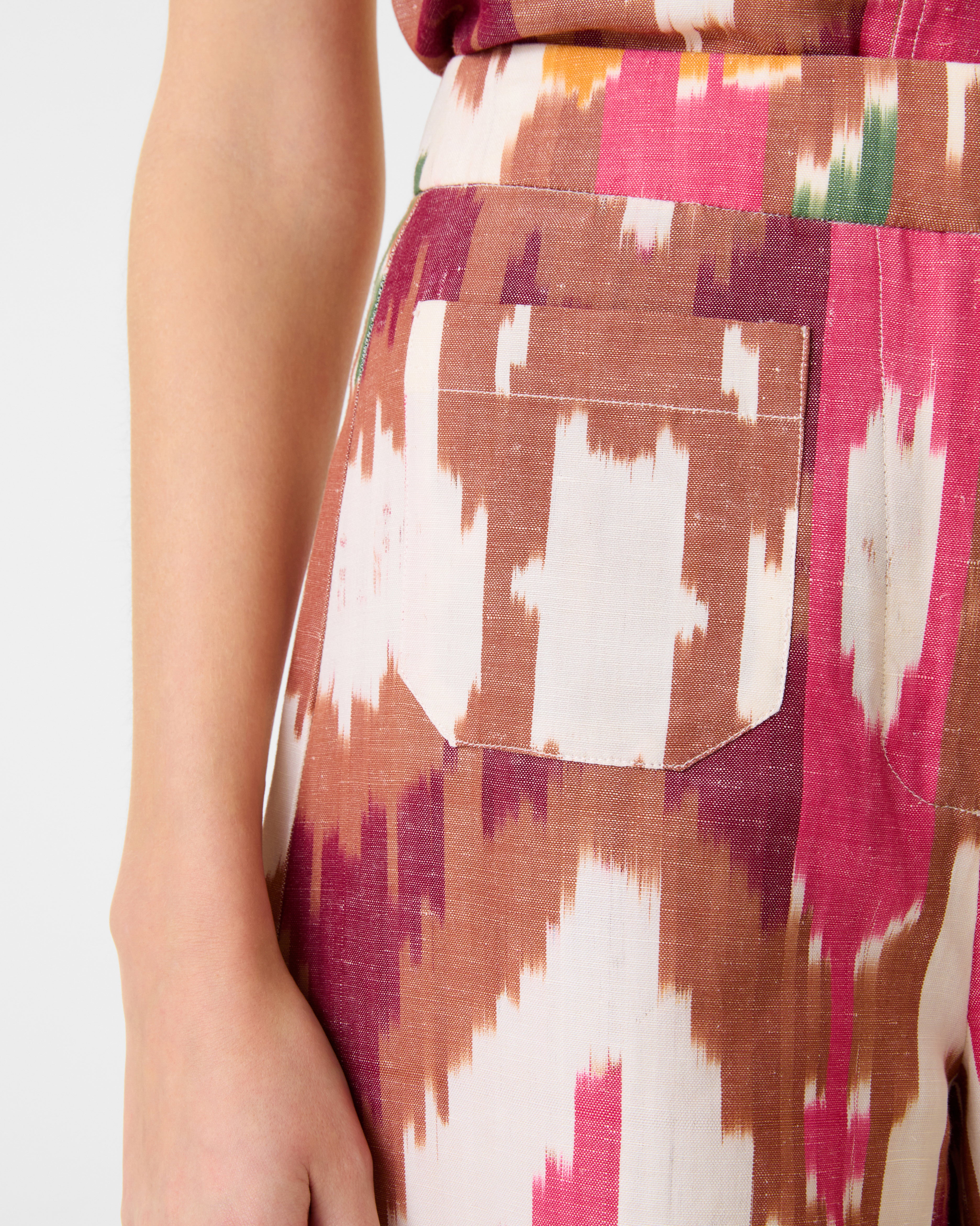 Adele Trousers in Watercolor Ikat