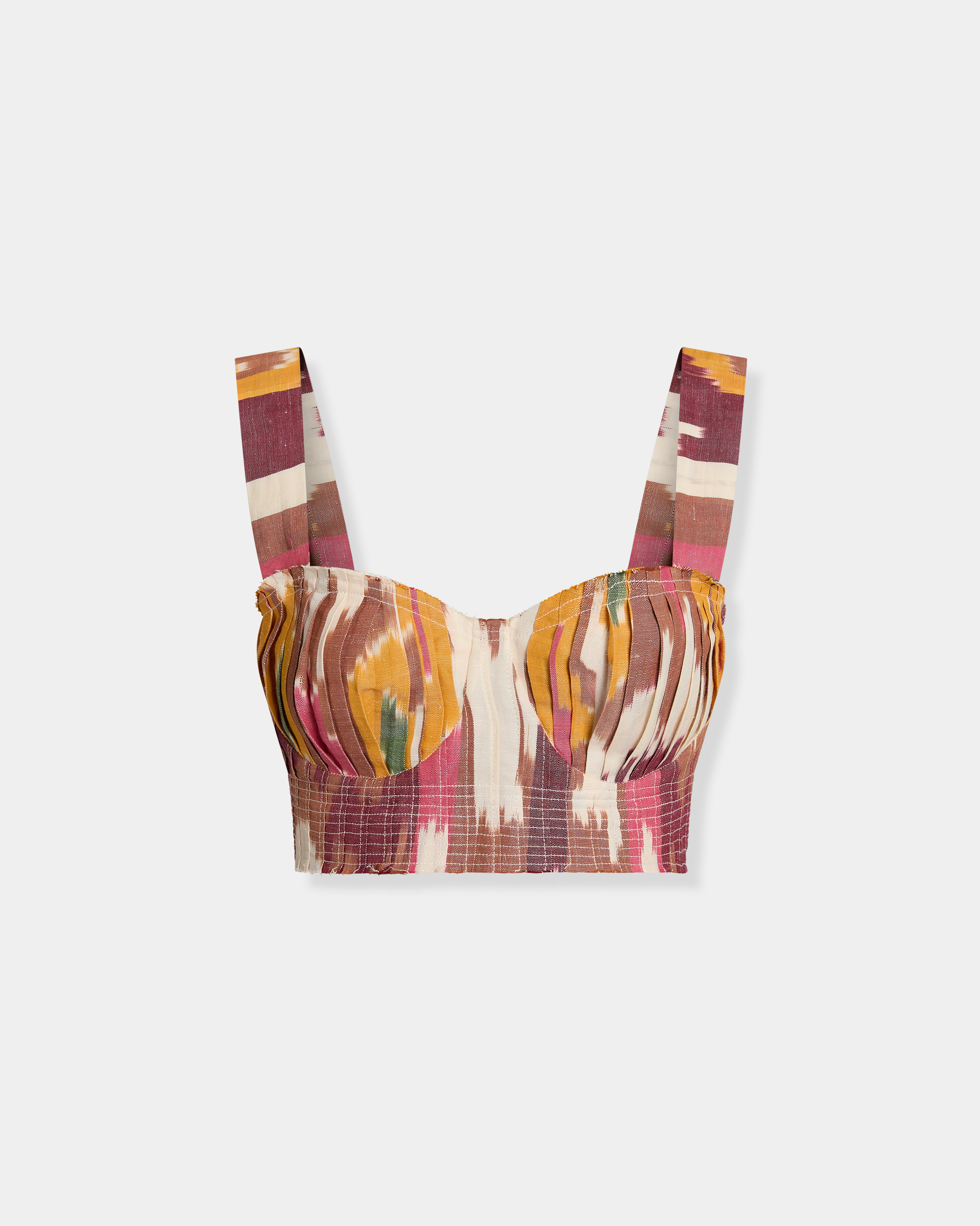 Dalia Top in Watercolor Ikat