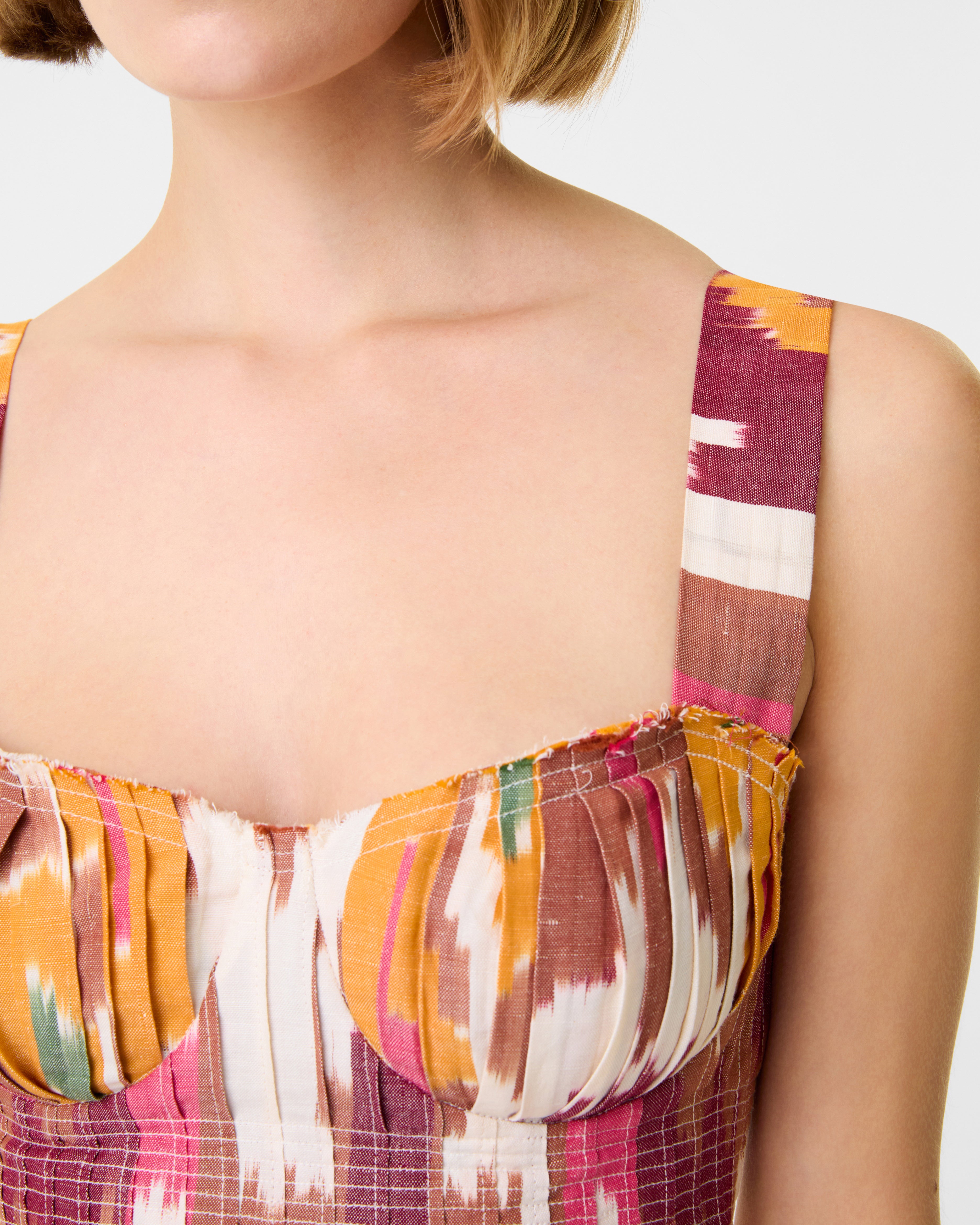 Dalia Top in Watercolor Ikat