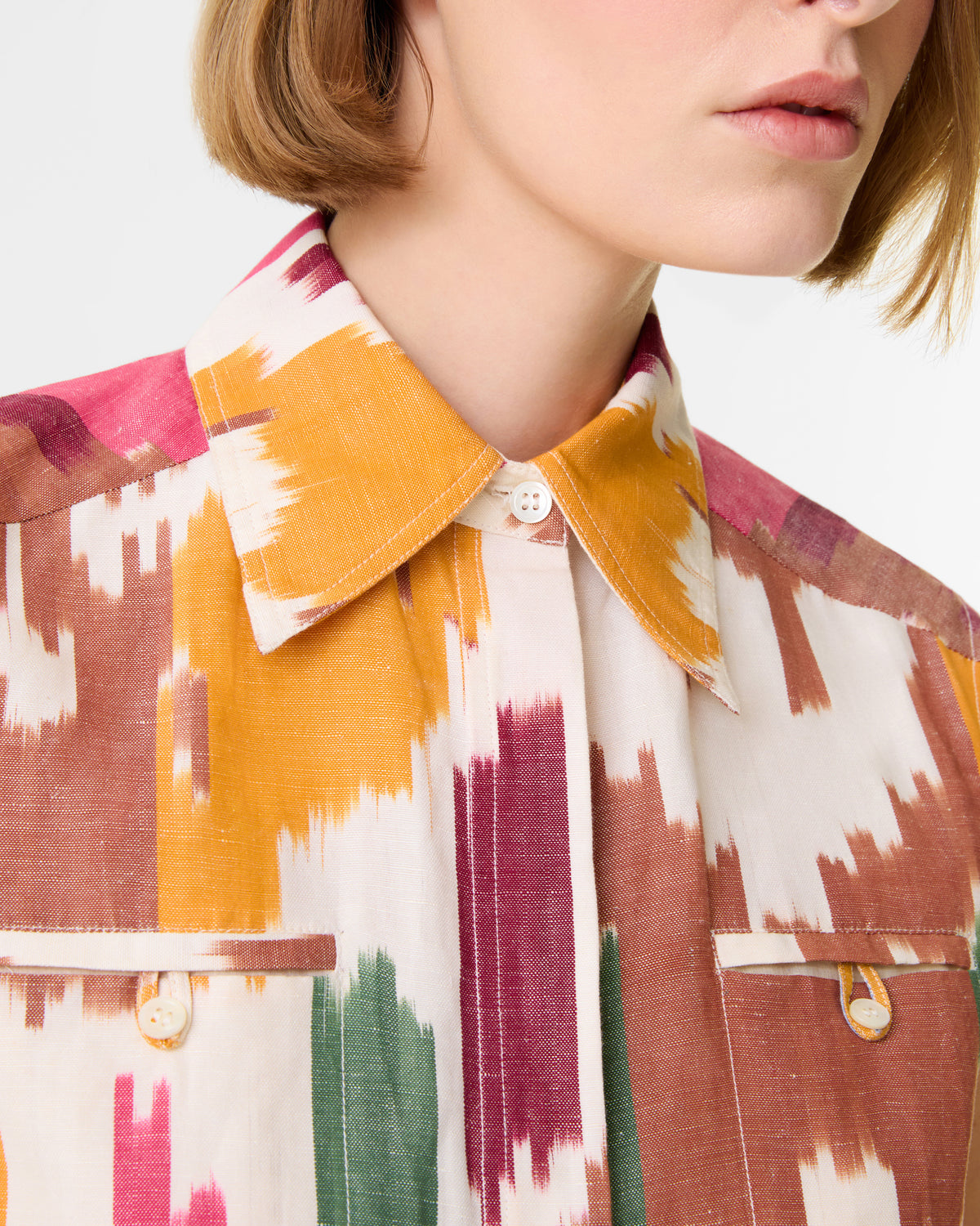 Ylenia Top in Watercolor Ikat