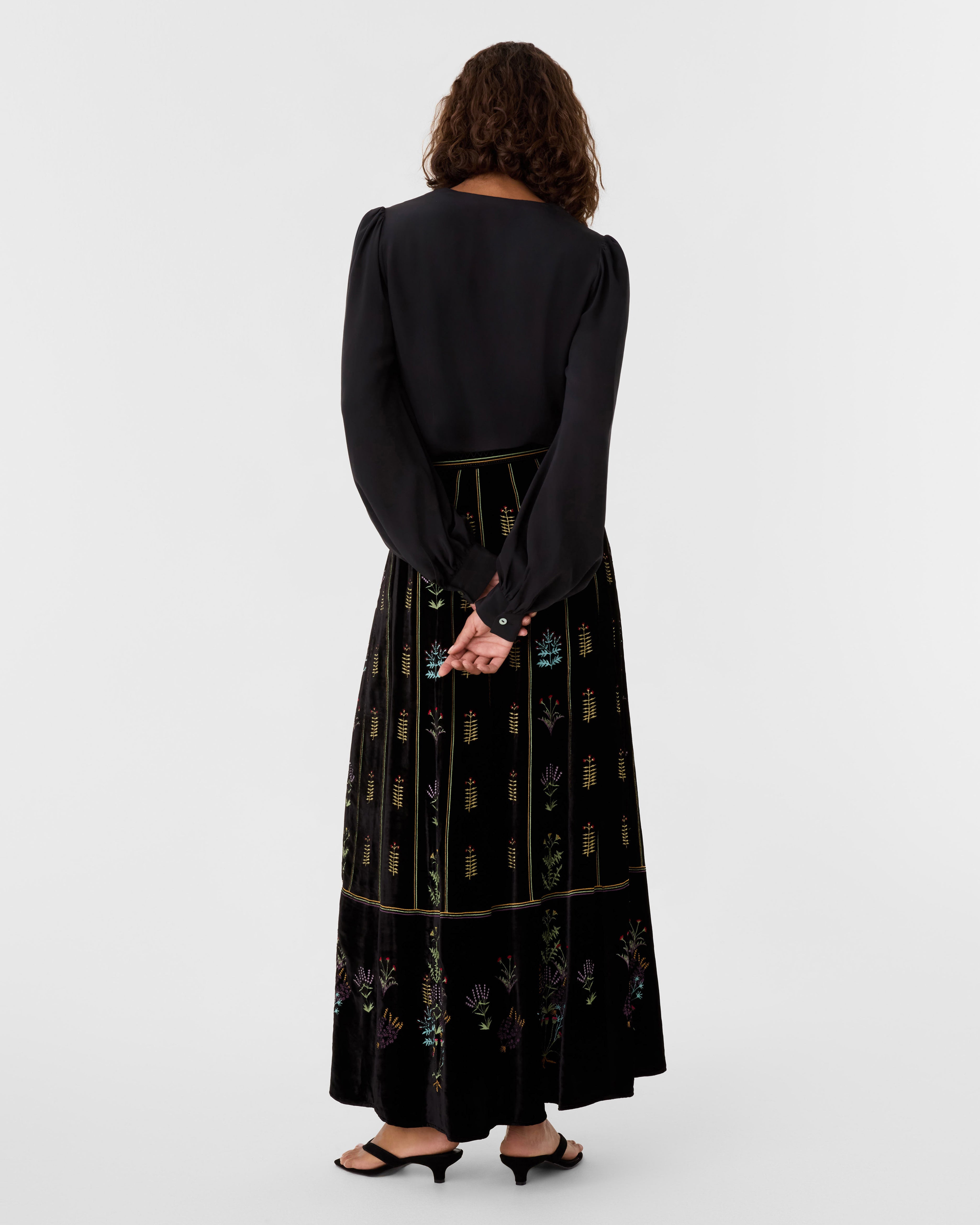 Camille Skirt with Agra Embroidery