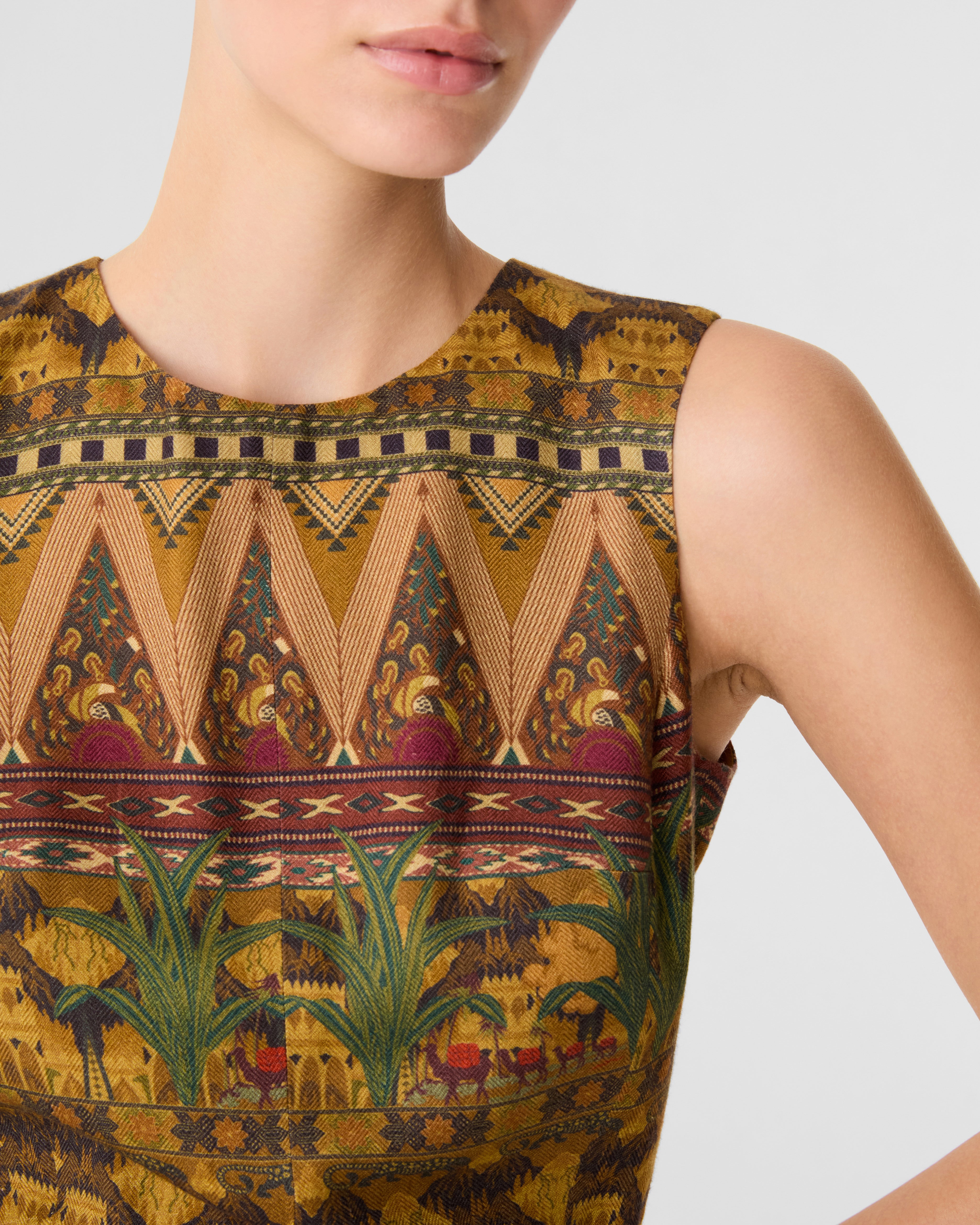 Clodette Dress in Desert Print
