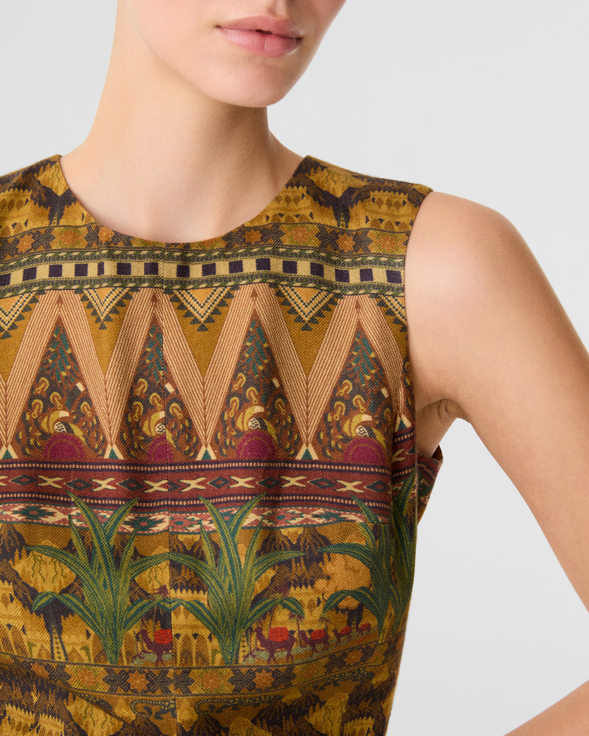Clodette Dress in Desert Print