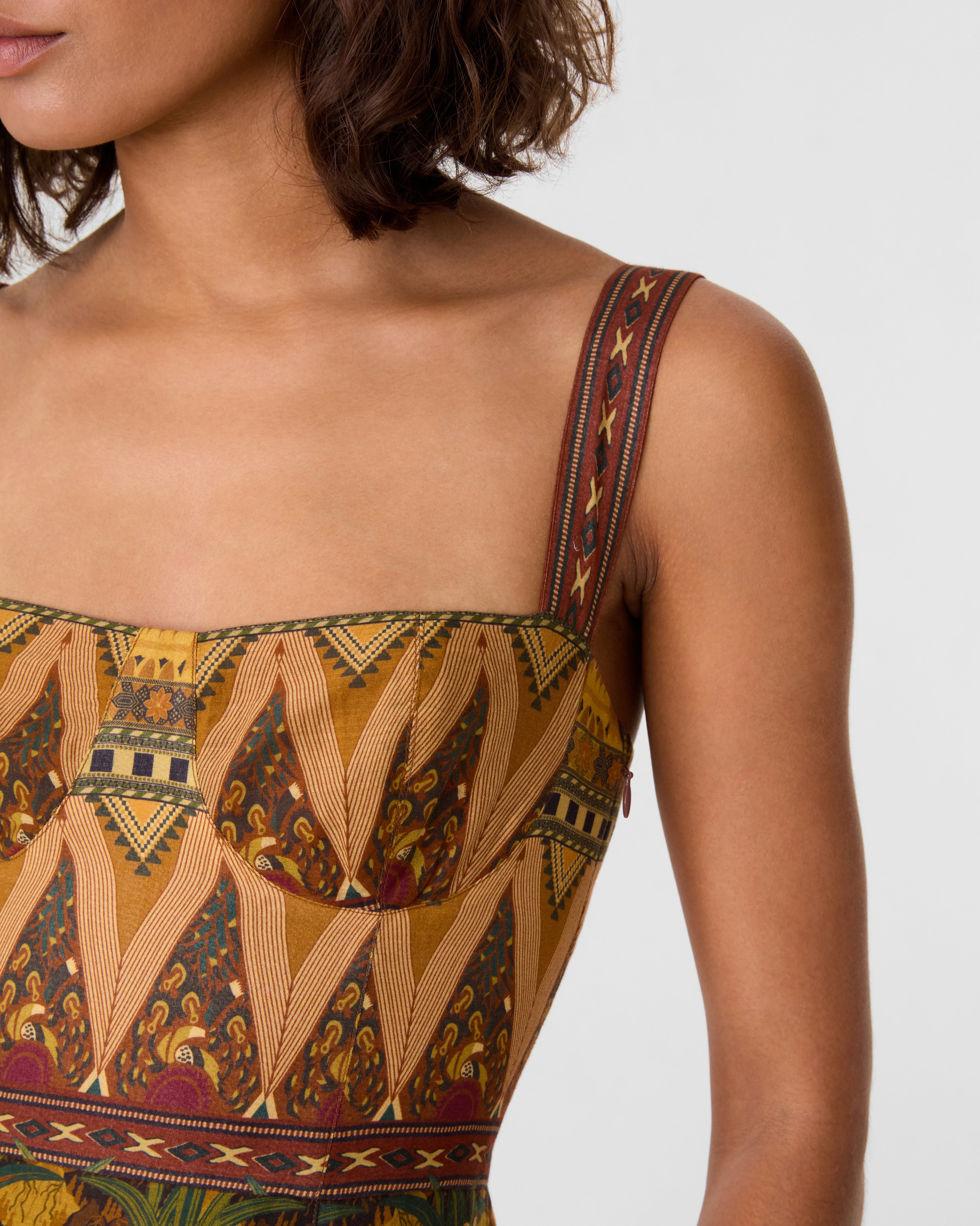 Valya Dress in Desert Print