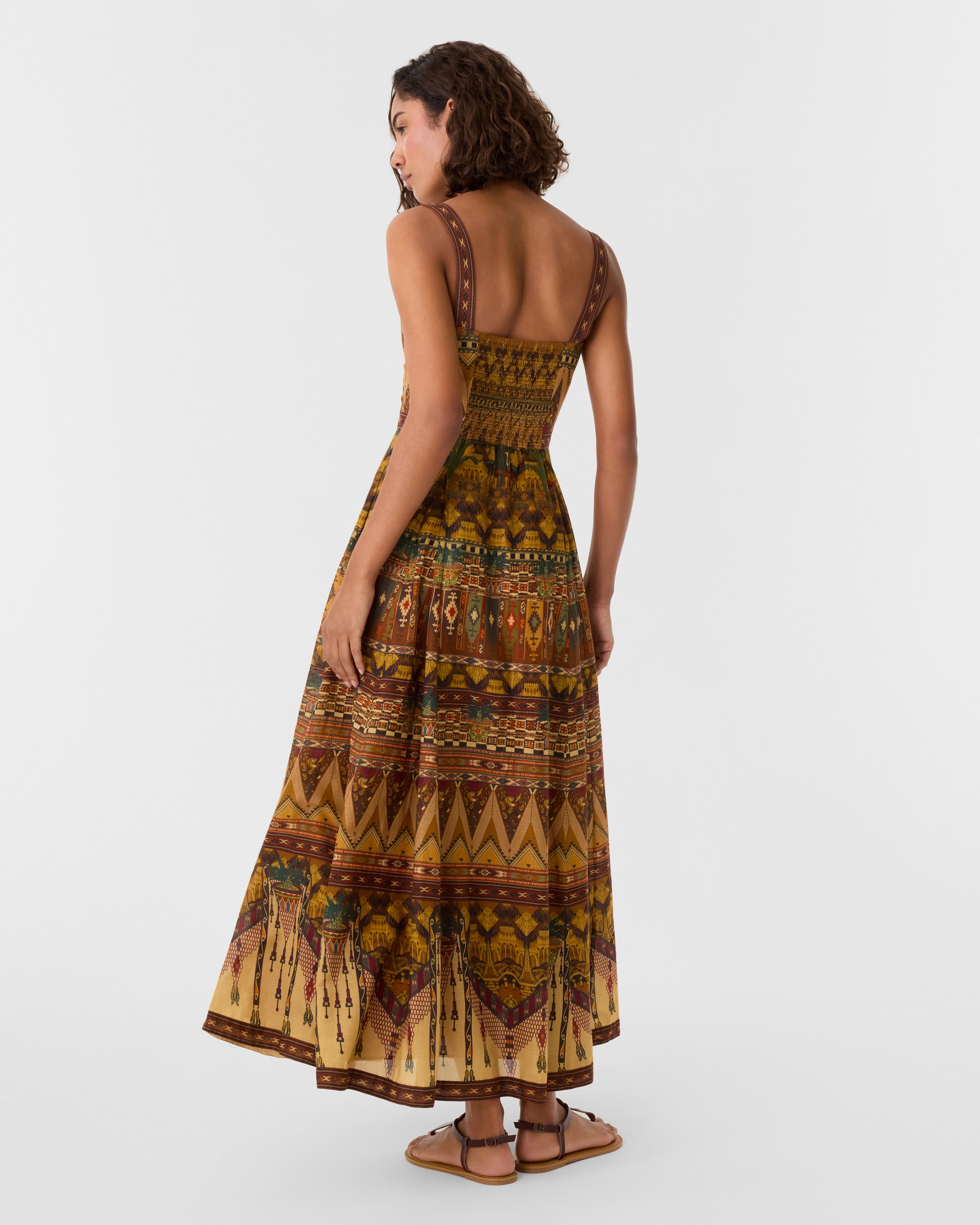Valya Dress in Desert Print