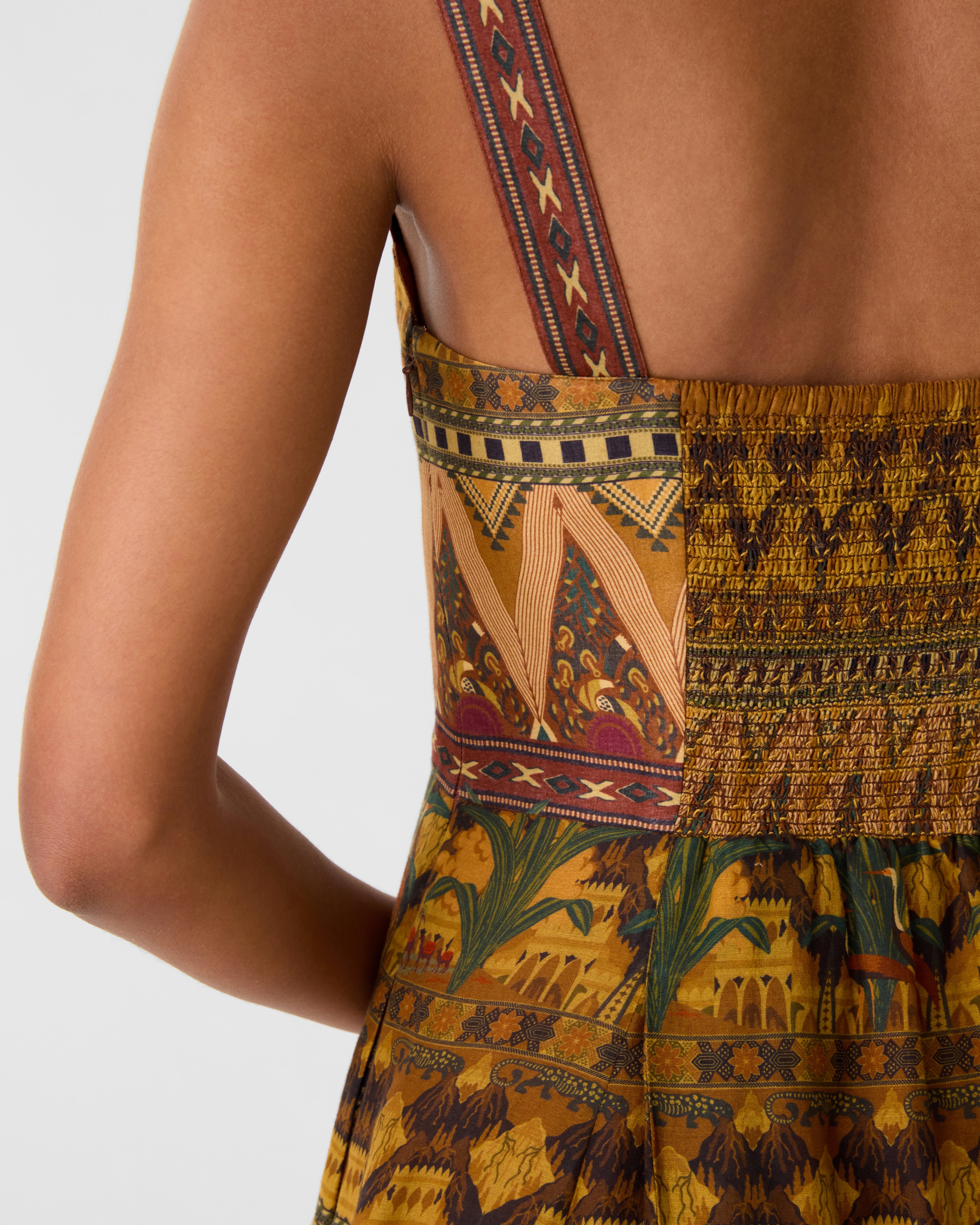 Valya Dress in Desert Print