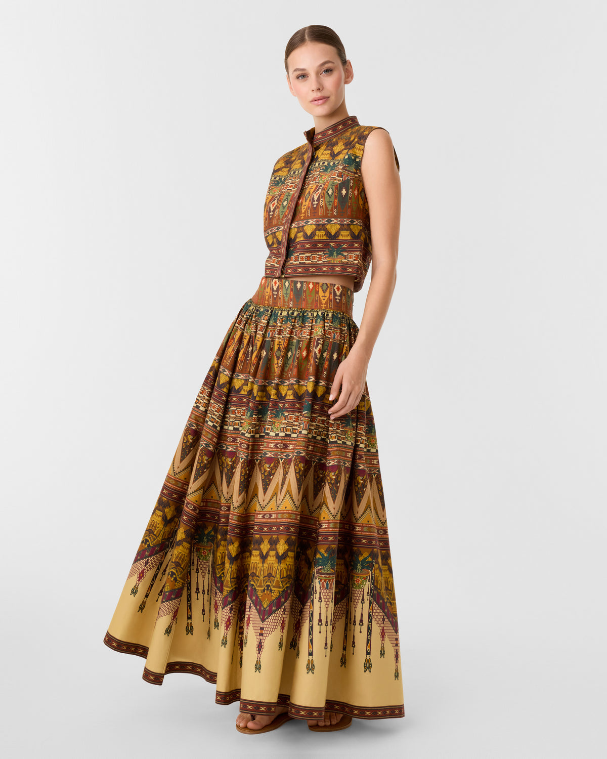 Ombretta Skirt in Desert Print