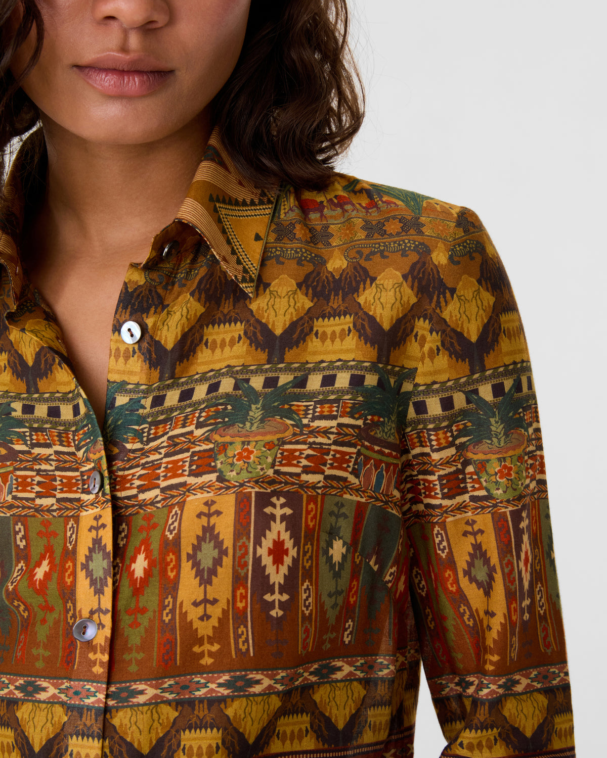 Patricia Shirt in Desert Print