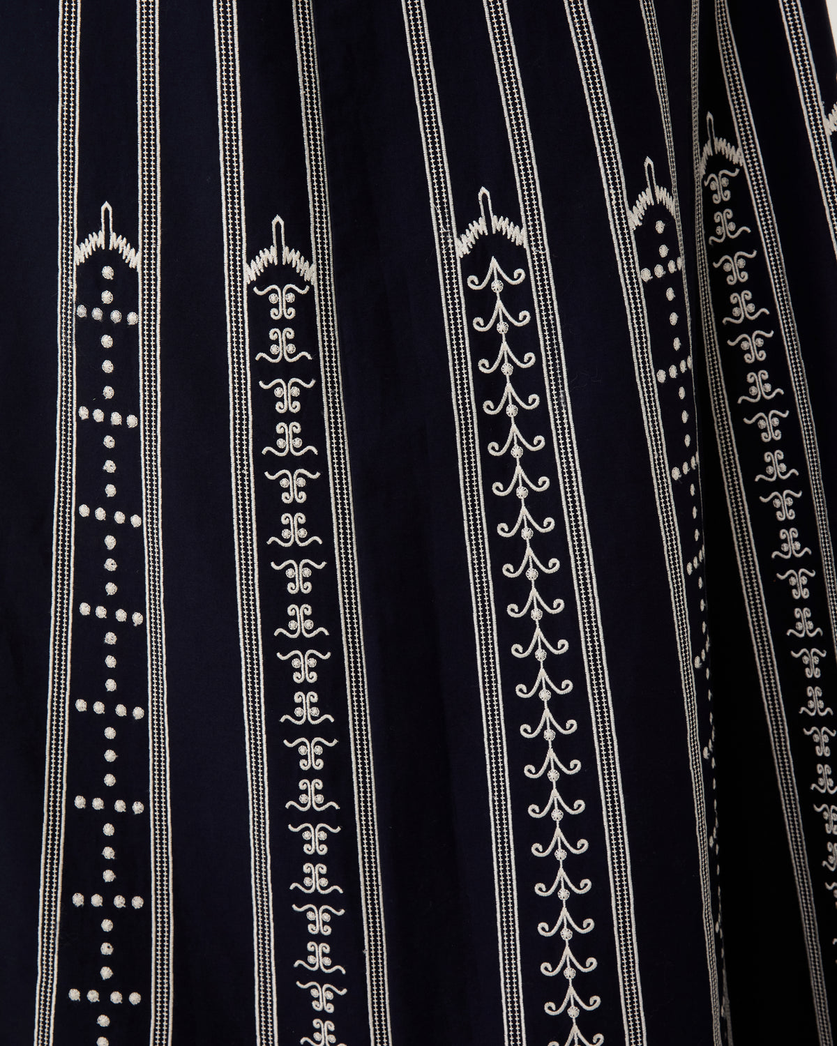 Camille Skirt with Greek Mask Embroidery