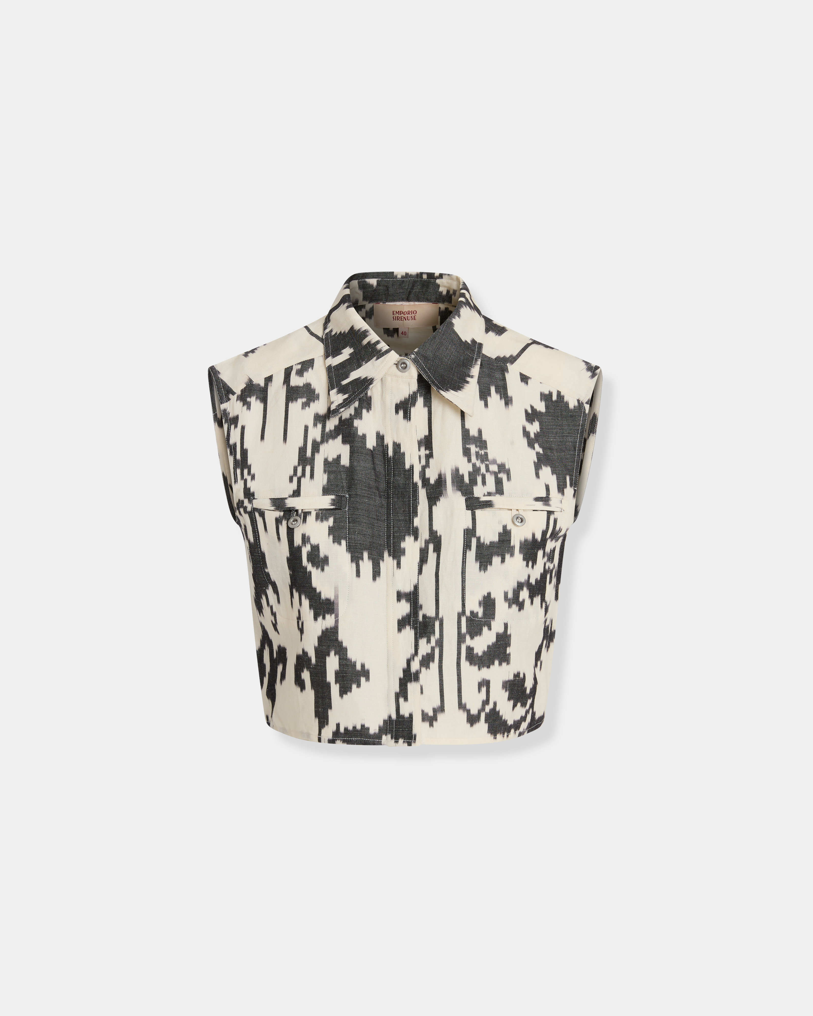 Caterina Top in Ikat Blossom